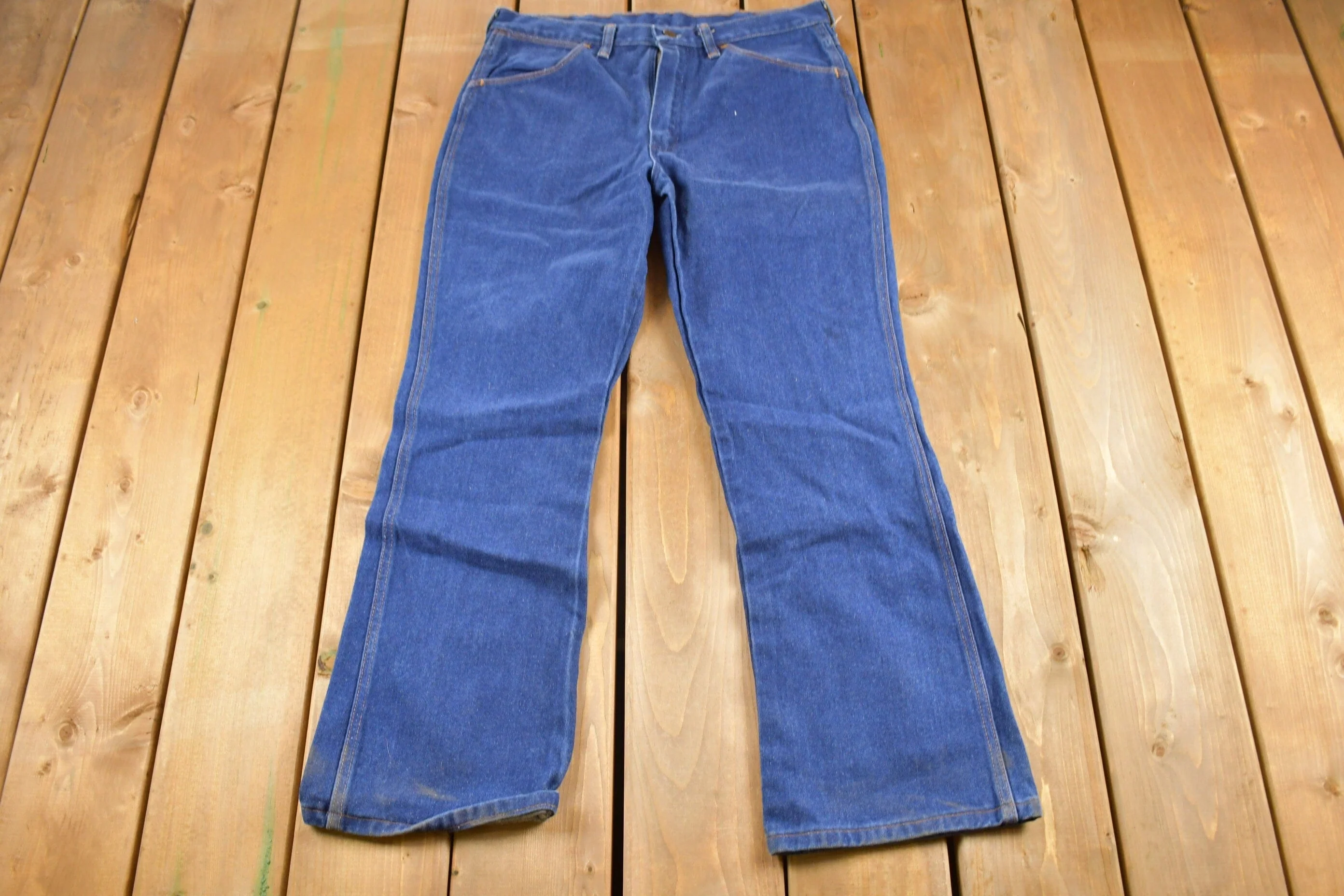 Vintage 1970s Maverick Denim Flared Jeans Men's 33 x 29 - Image 3