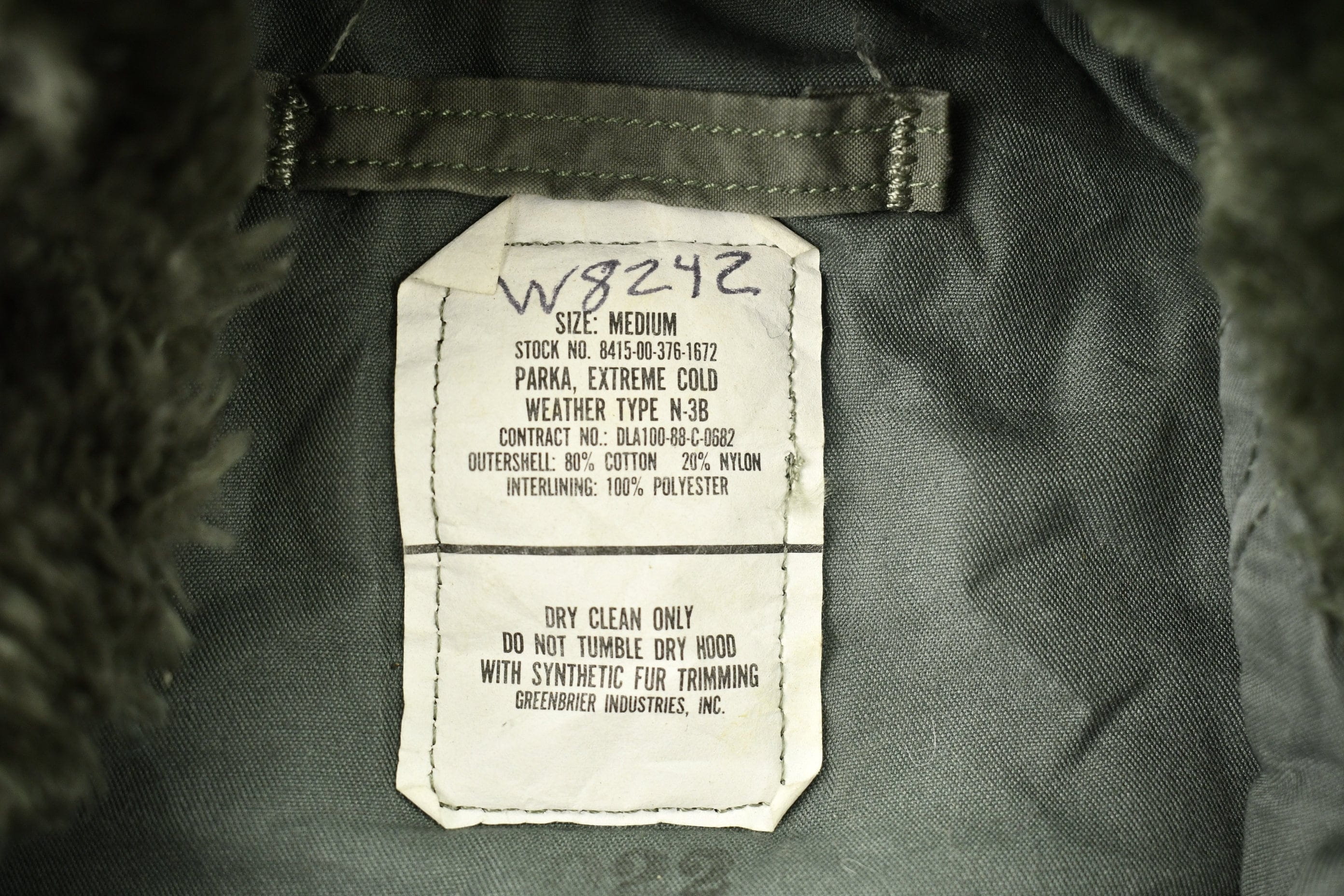 Vintage 1970s Military Fur Parka Men's Large - Image 4