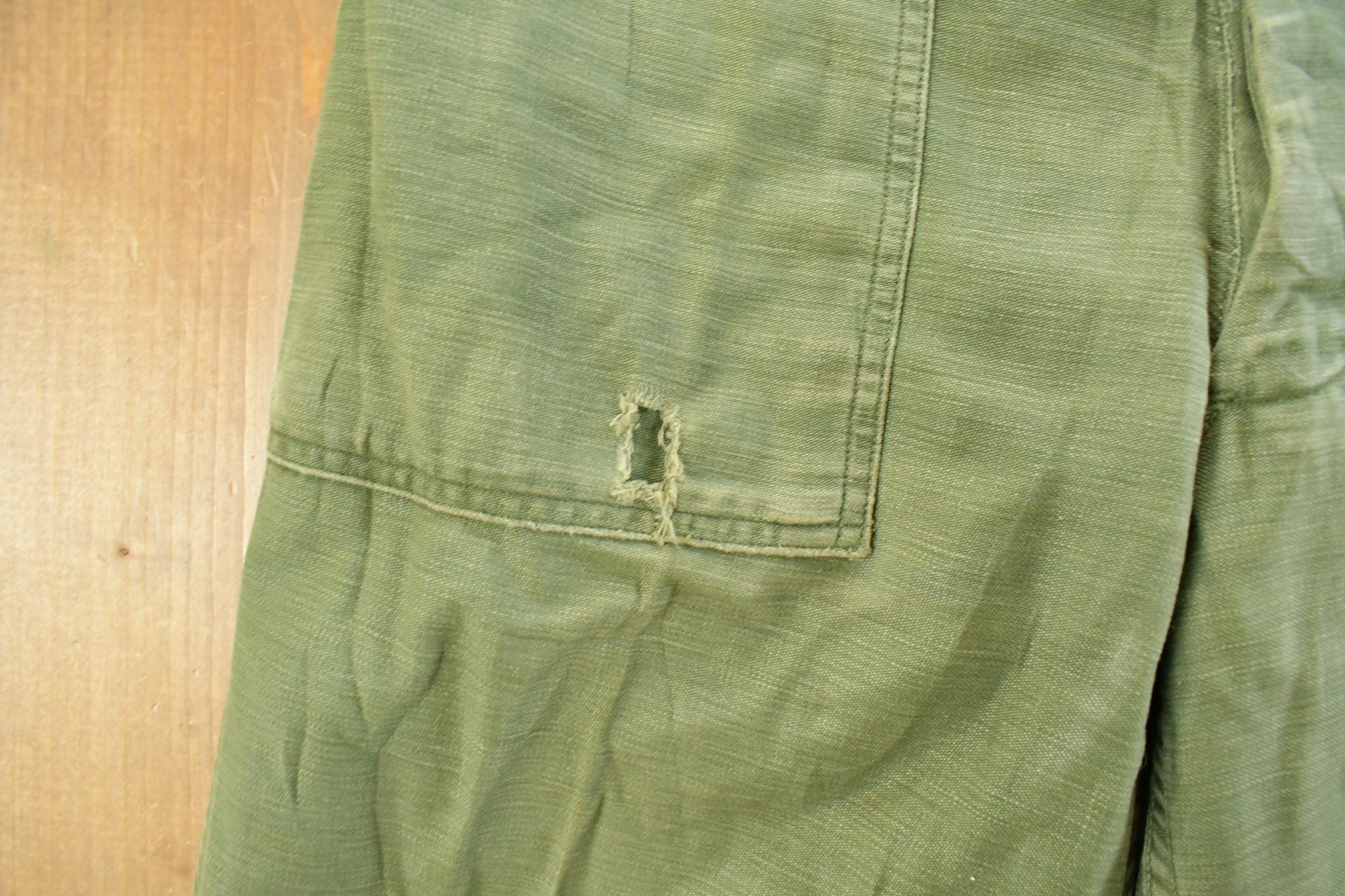 Vintage 1970s Military OG-107 Sateen Fatigue Pants Men's 28 x 29 - Image 4