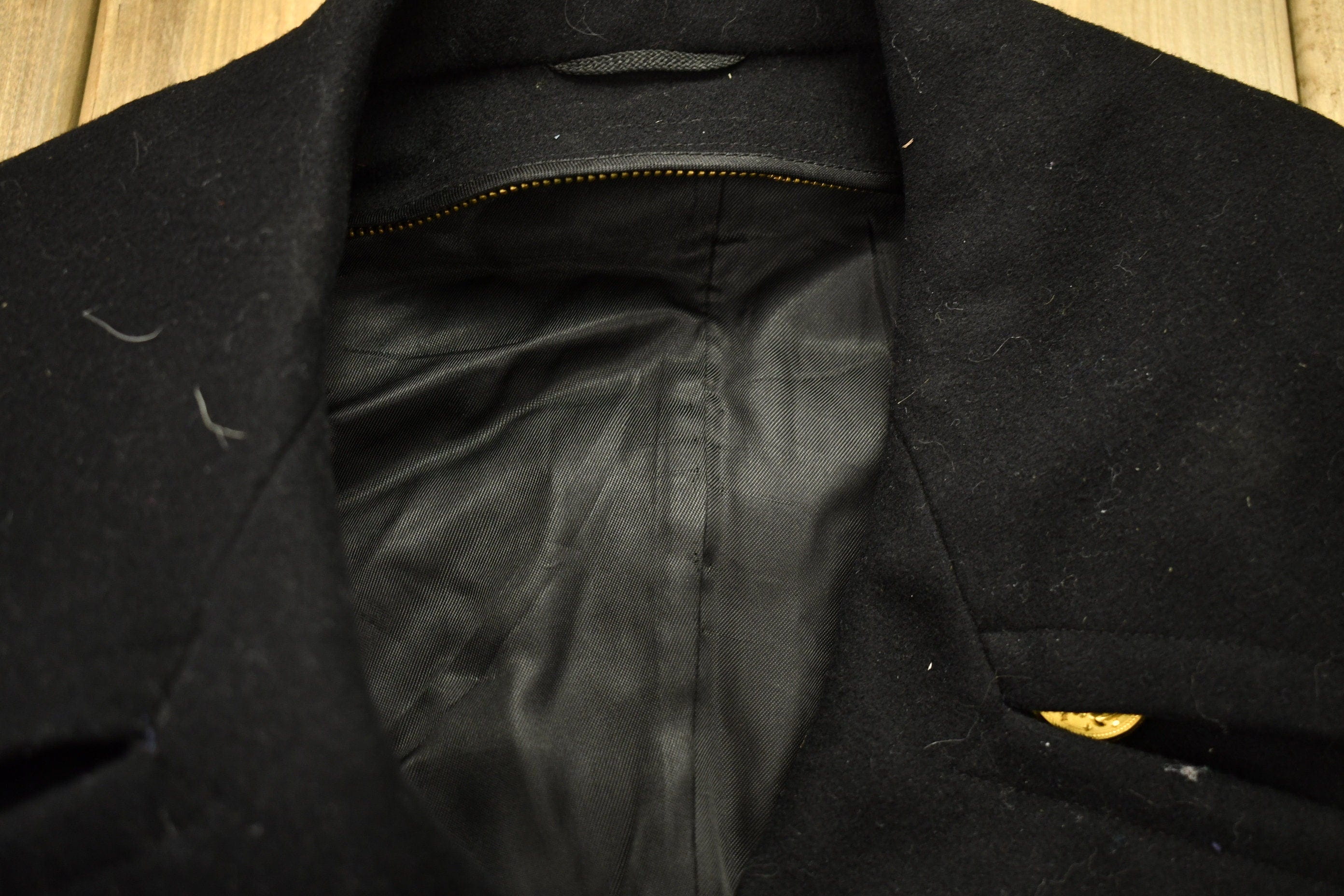 Vintage 1970s Naval Academy 100% Wool Jacket Men's Medium - Image 5