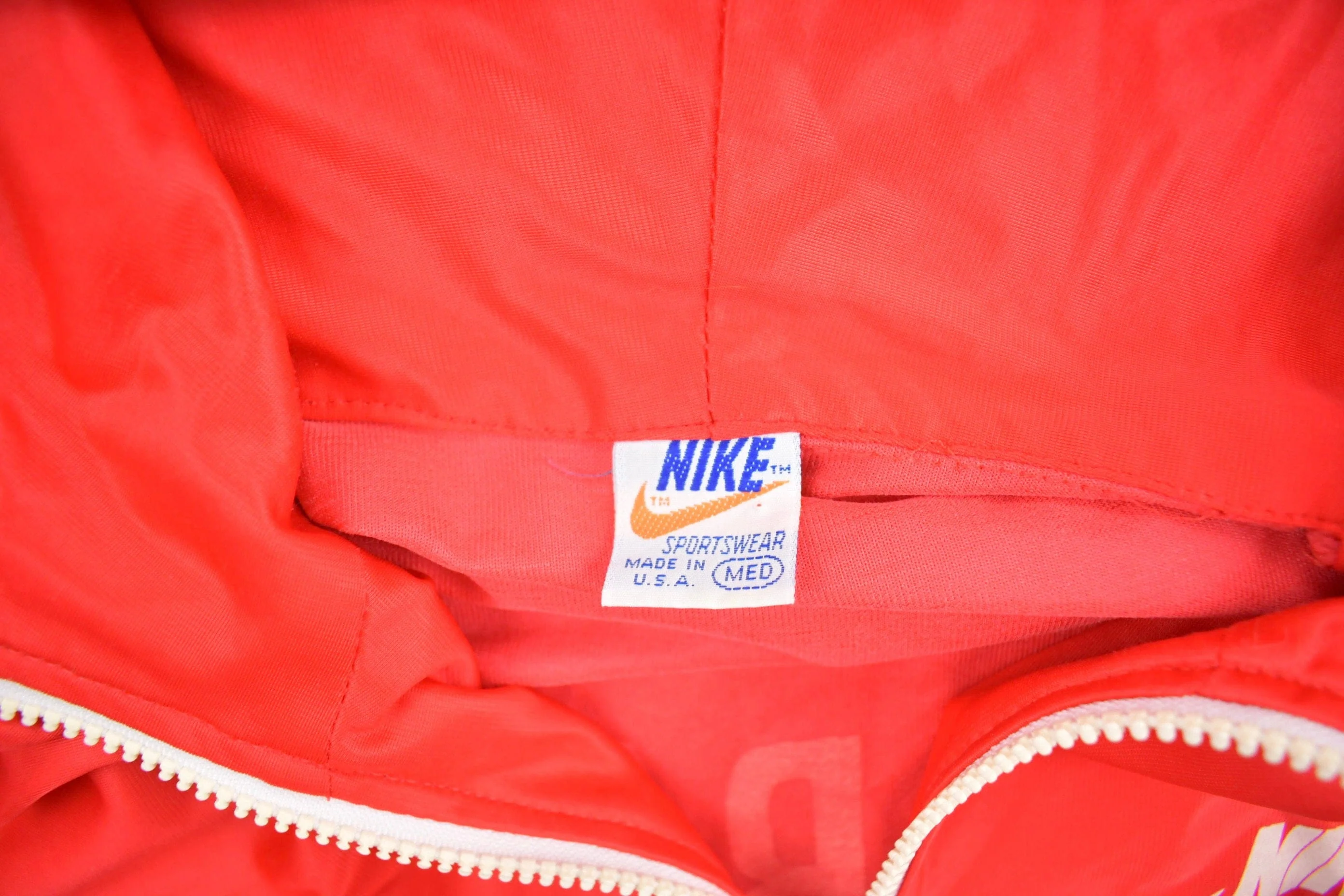 Vintage 1970s Nike Alabama State Zip Up Hoodie Men's Medium - Image 5