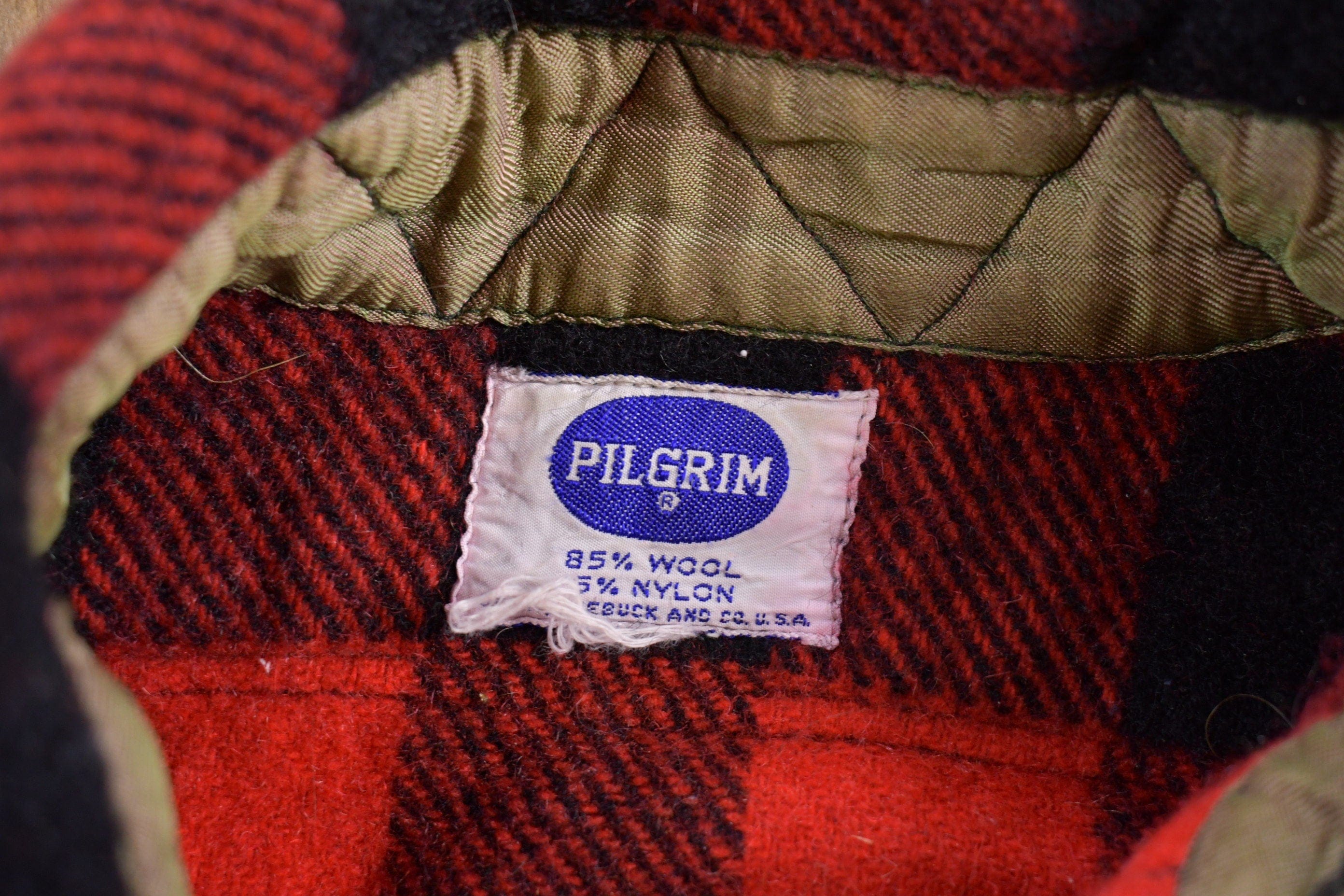 Vintage 1970s Pilgrim Plaid Button Up Shirt Men's Medium - Image 4