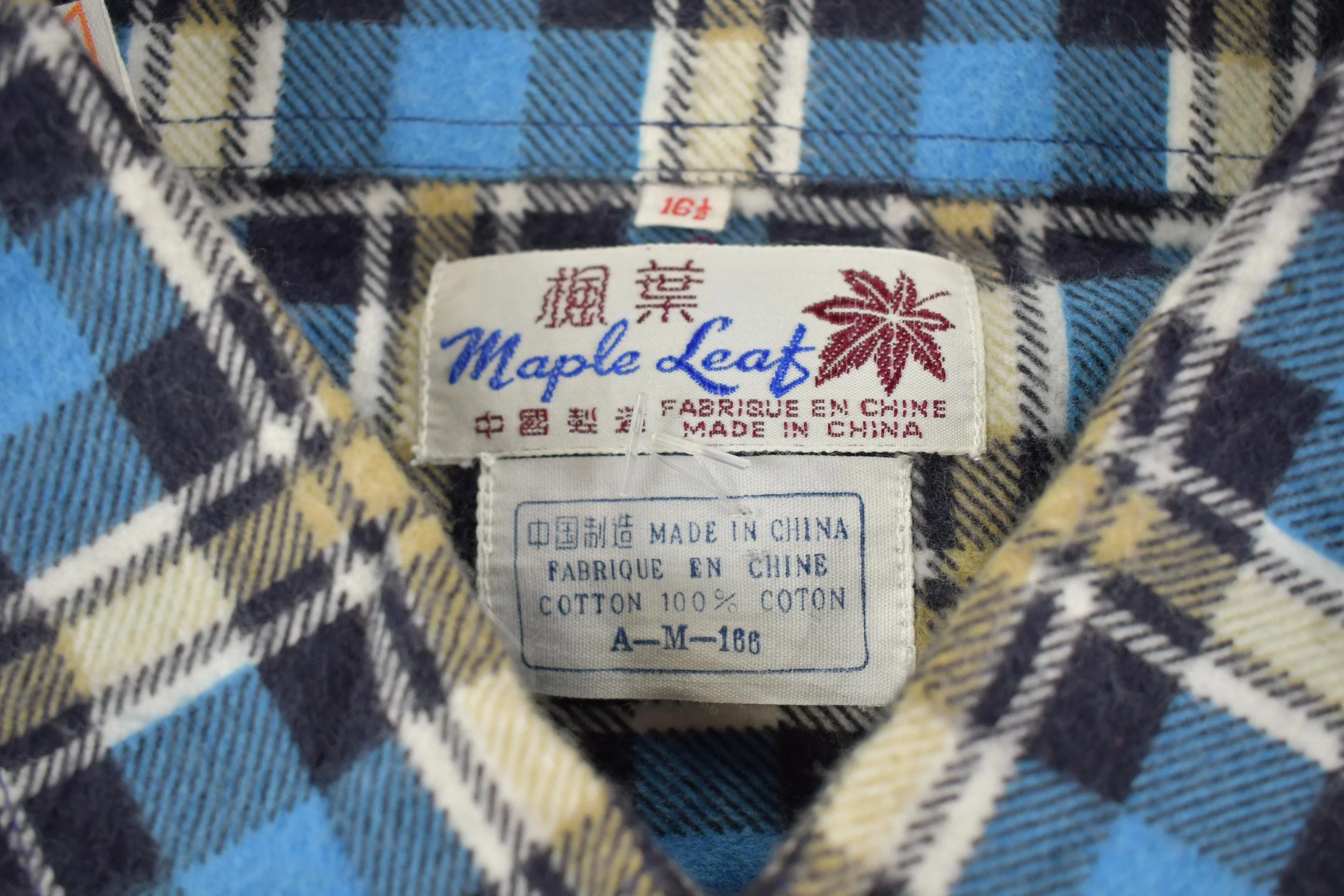 Vintage 1970s Plaid Button Up Flannel Shirt Men's L - Image 3