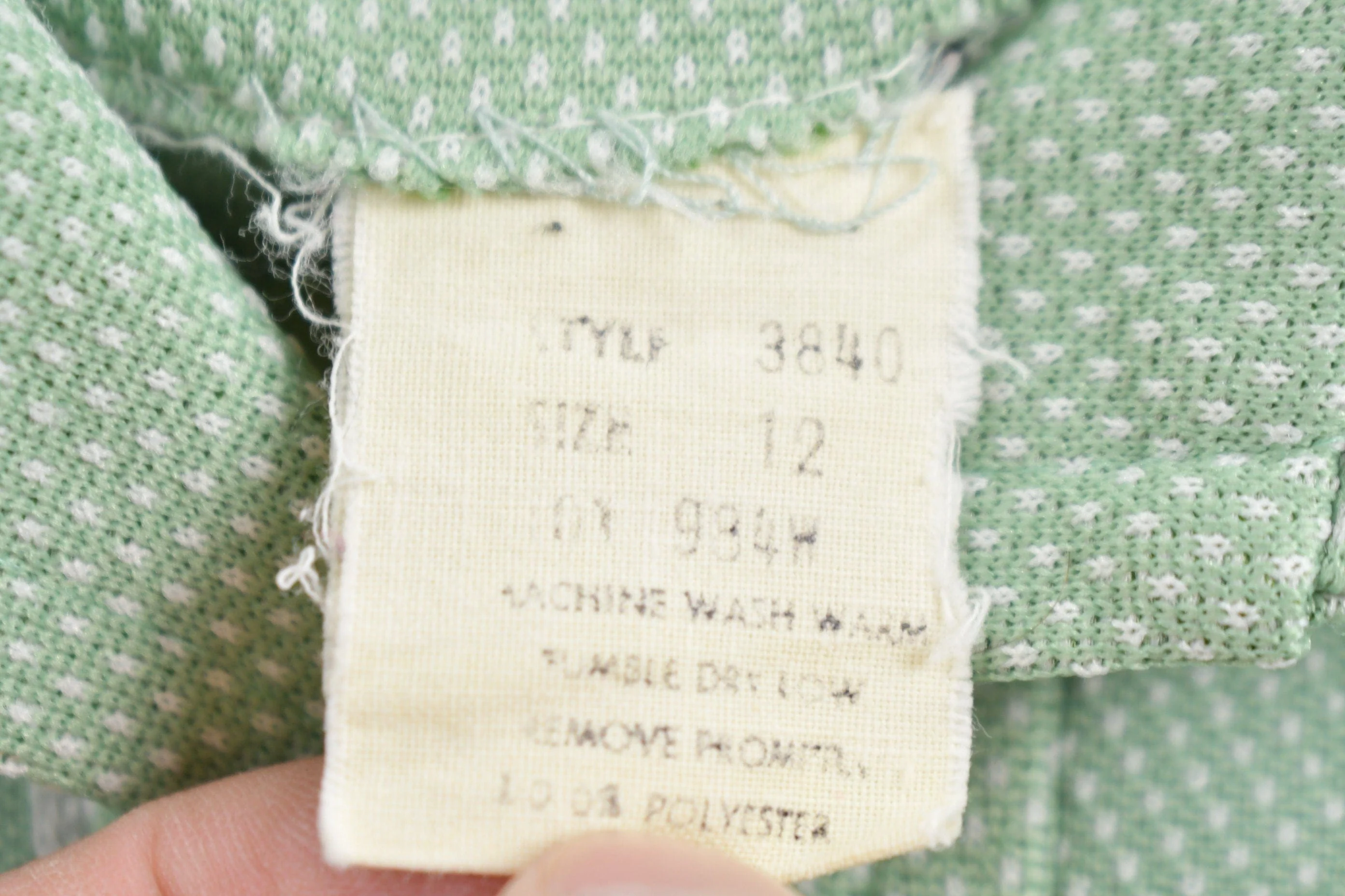 Vintage 1970s Plaid Button Up Shirt Men's Medium - Image 5