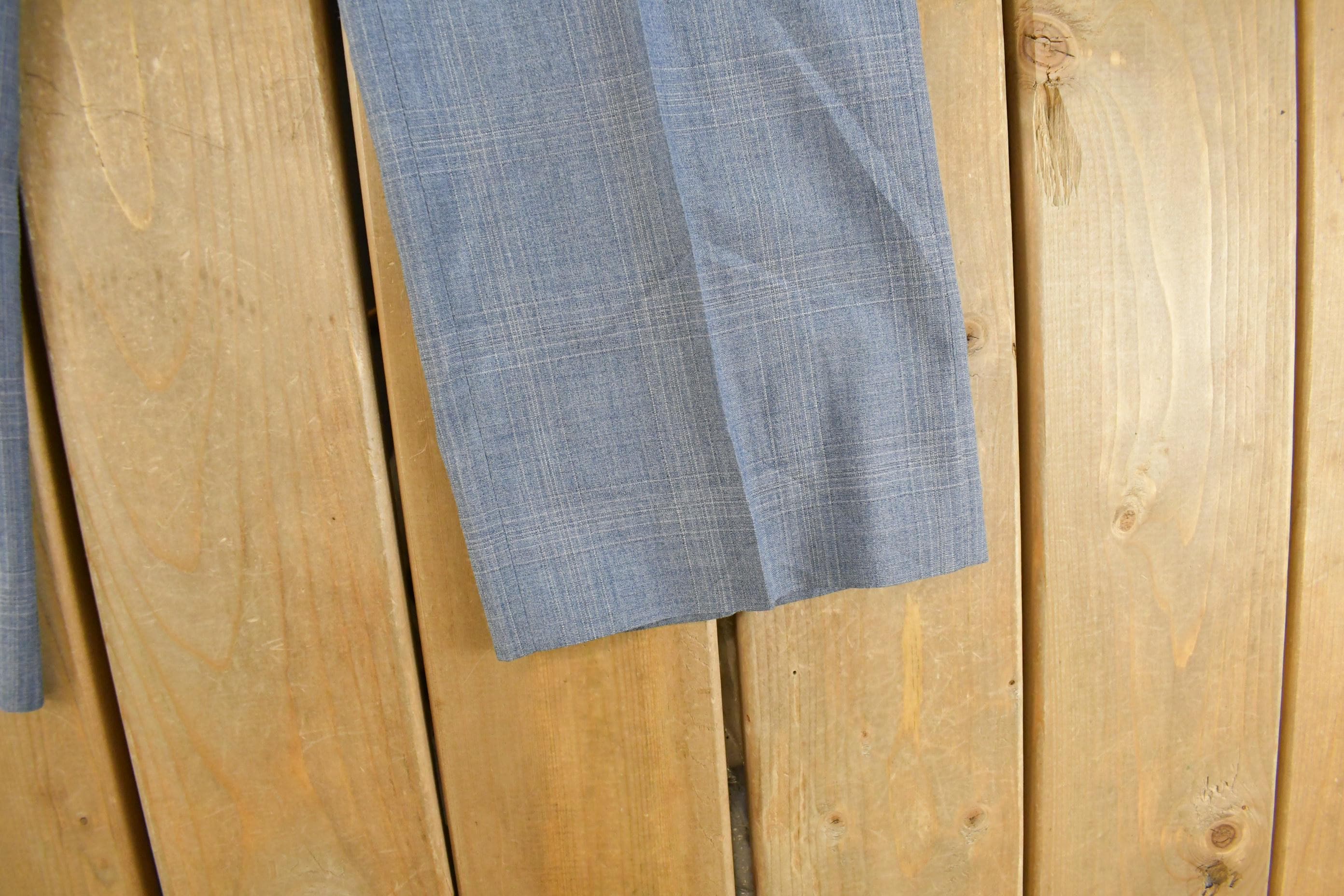 Vintage 1970s Preppy Dress Pants Trousers Men's 34 x 30 - Image 3