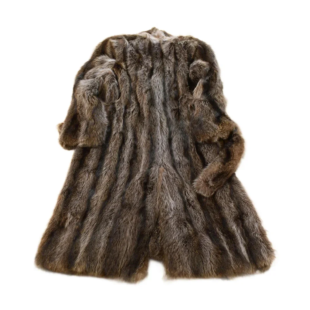 Vintage 1970s Ribneck Furs Fox Fur Coat Men's XL - Image 2