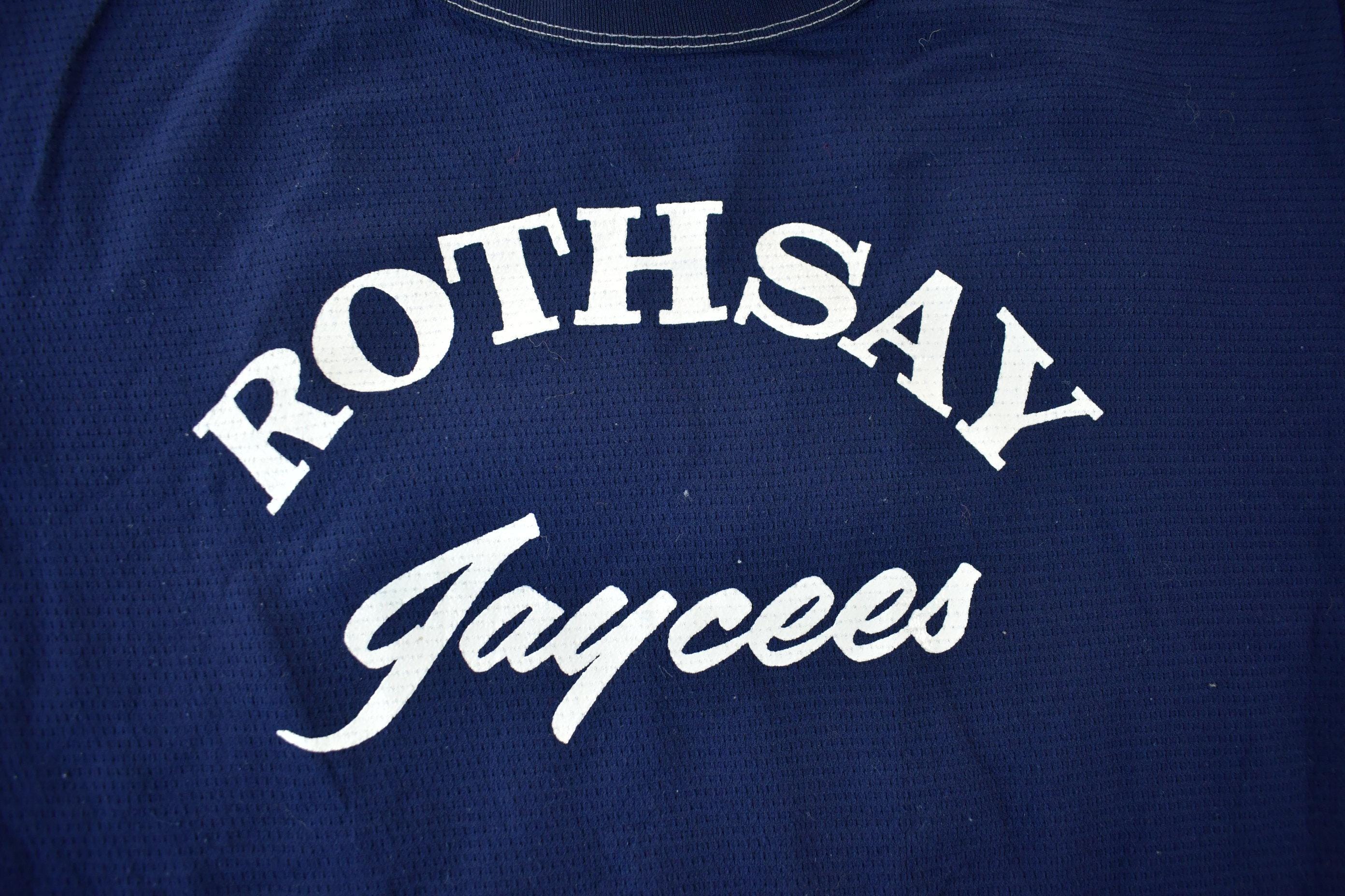 Vintage 1970s Rothsay Jaycees Football Jersey Men's Large - Image 3