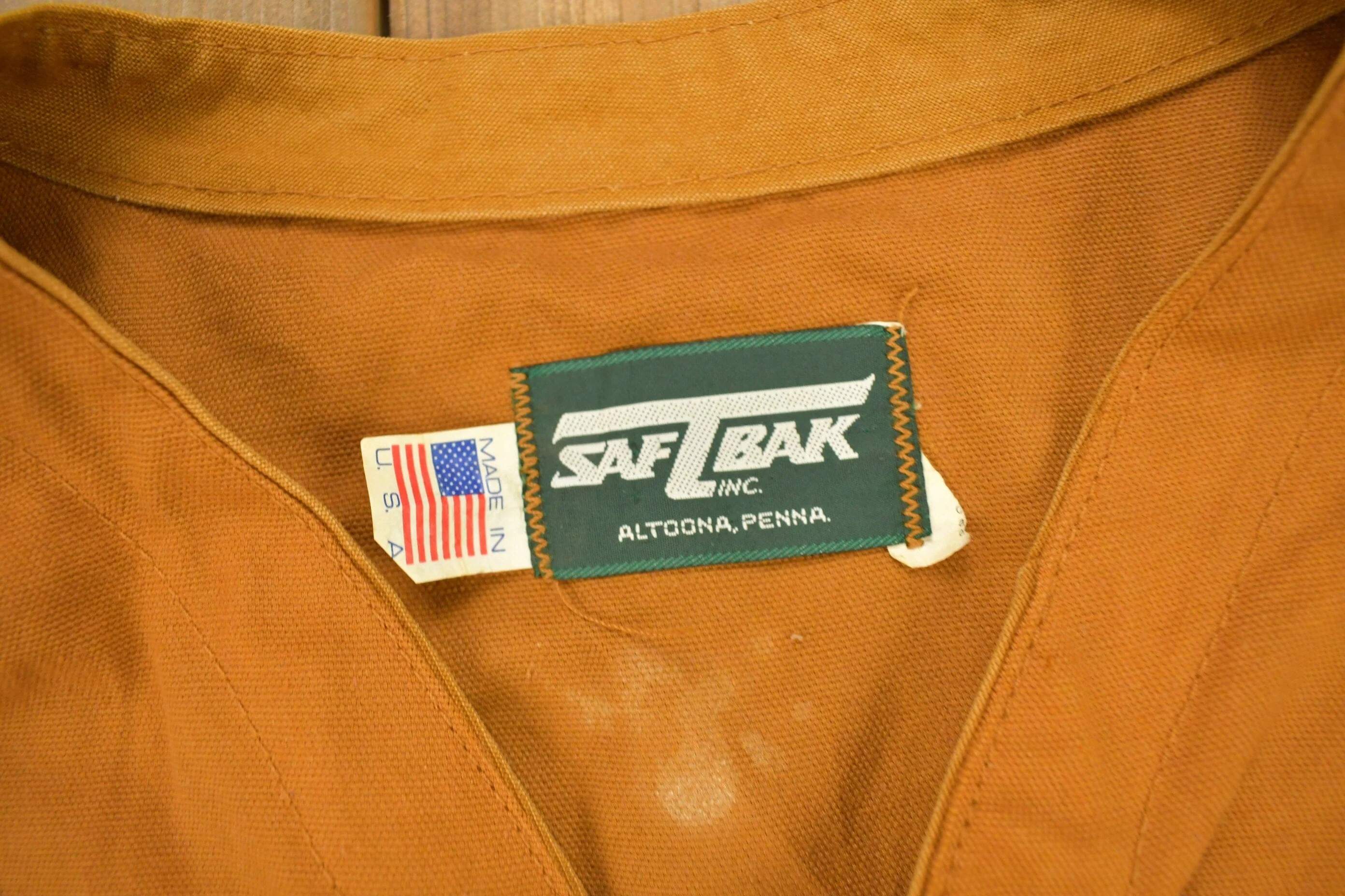 Vintage 1970s Saf T Bak Hunting Vest Men's S - Image 4