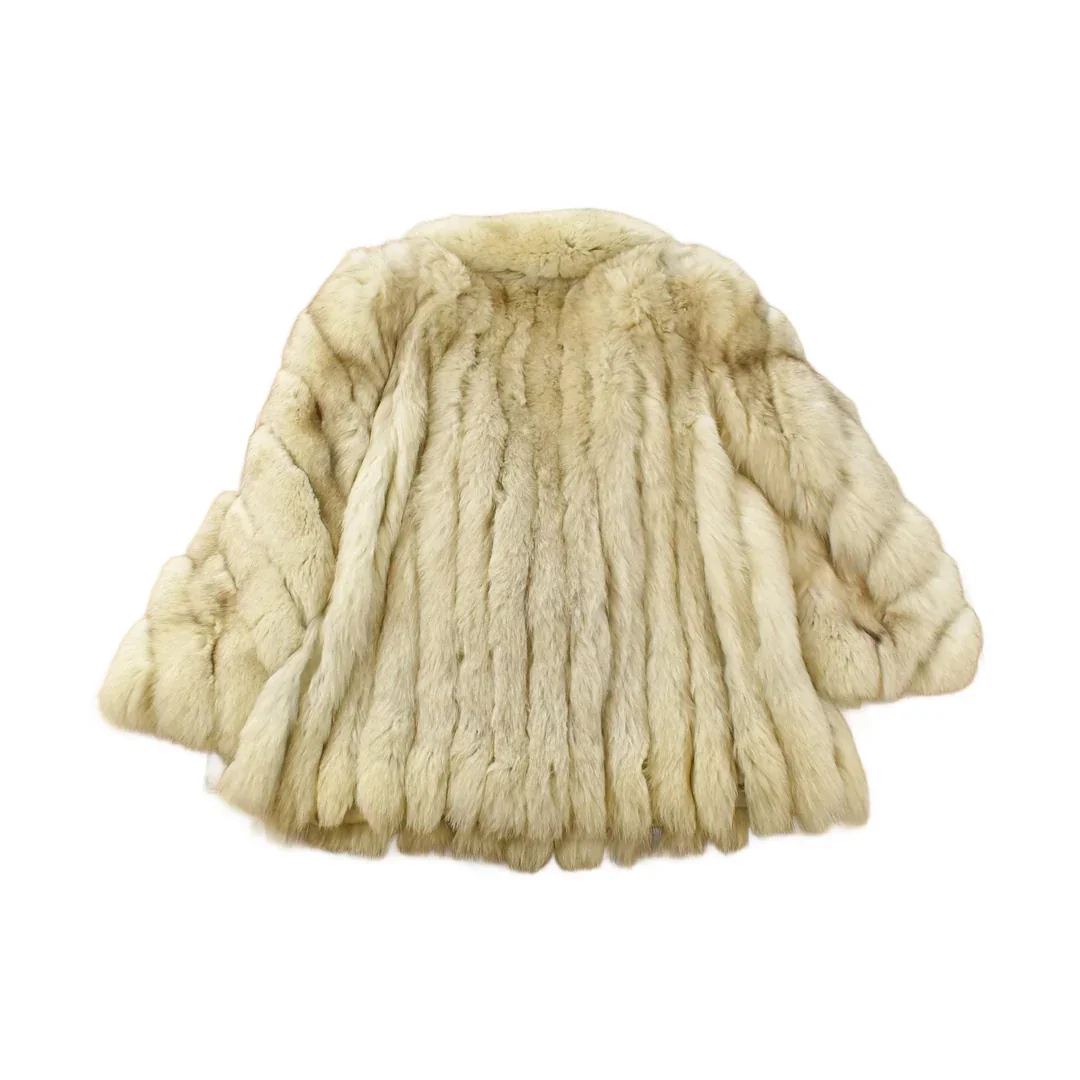 Vintage 1970s Saga Fox Arctic Fox Fur Coat Adult Medium Men's Medium - Image 2