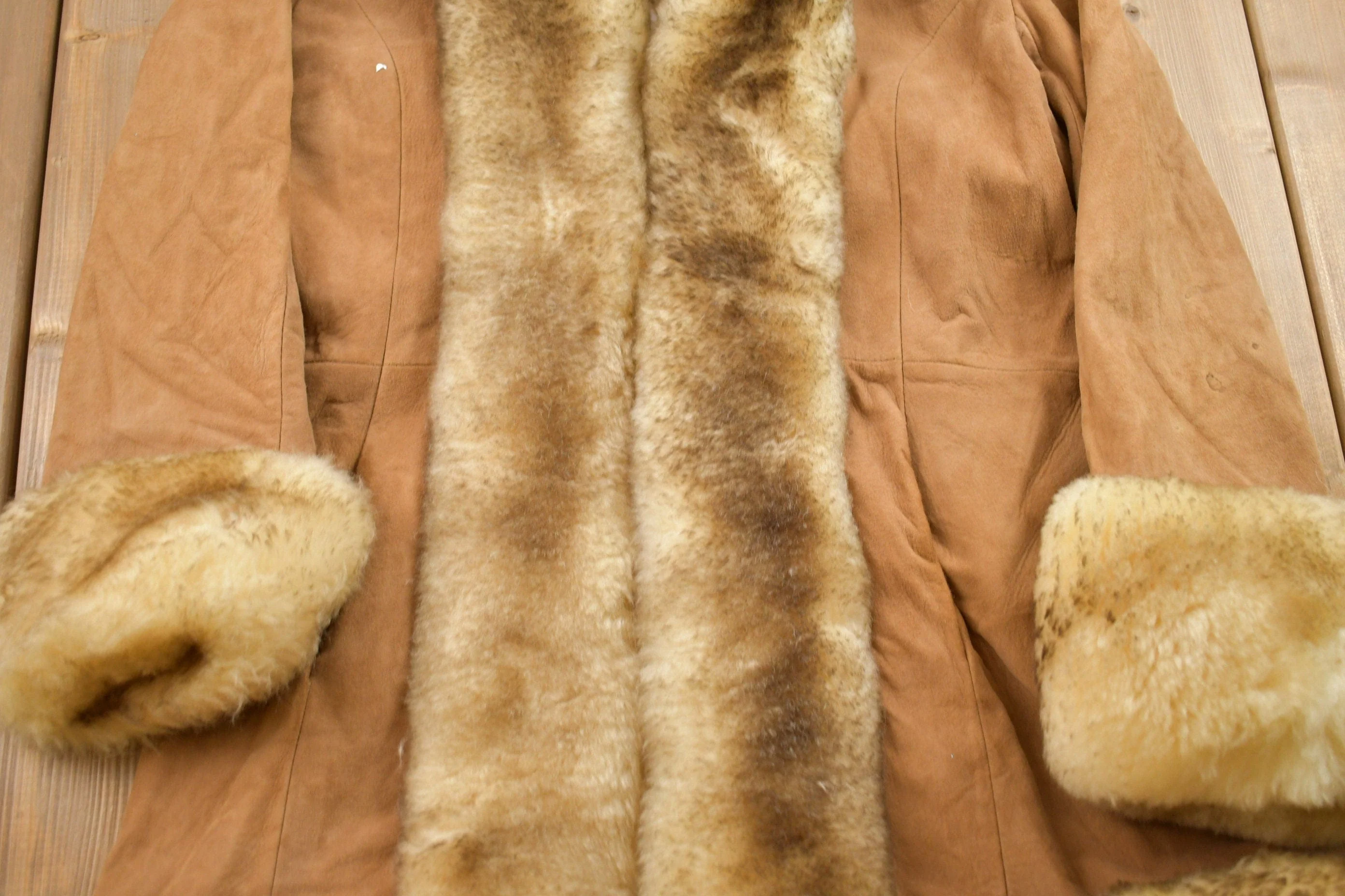 Vintage 1970s Sally Afghan Penny Lane Shearling Jacket - Image 3