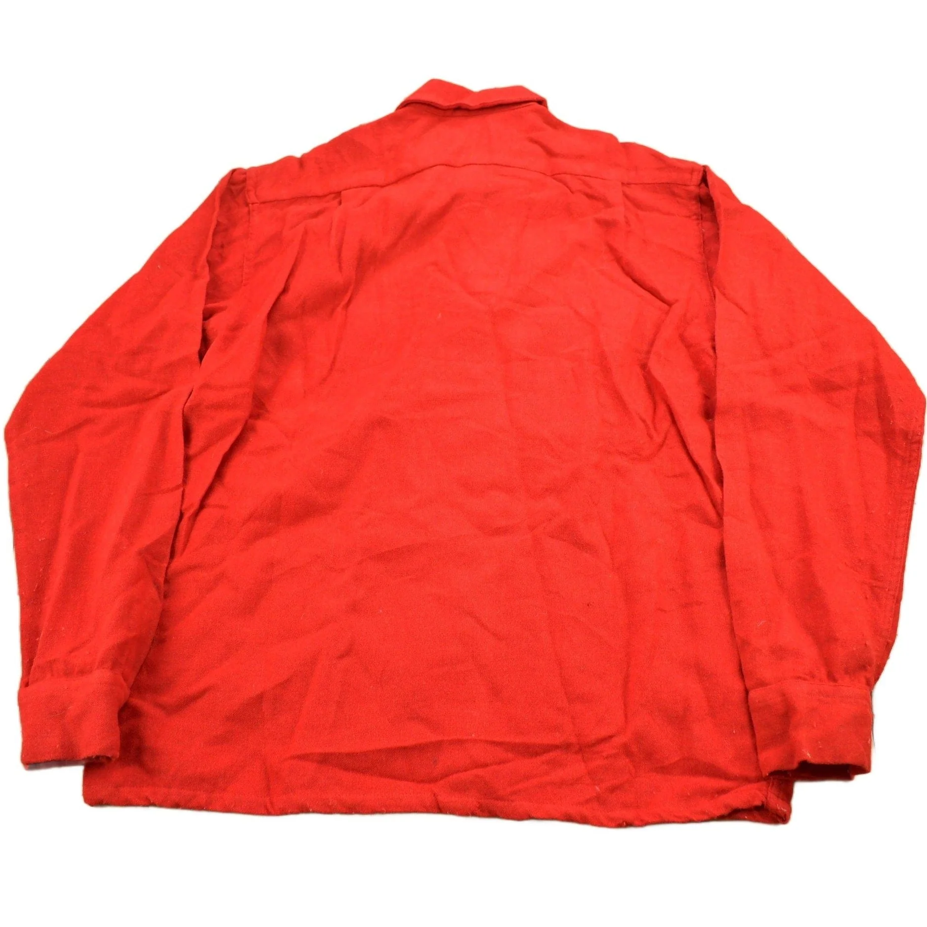 Vintage 1970s Sandy Mac Donald Red Button Up Shirt Men's Medium - Image 2
