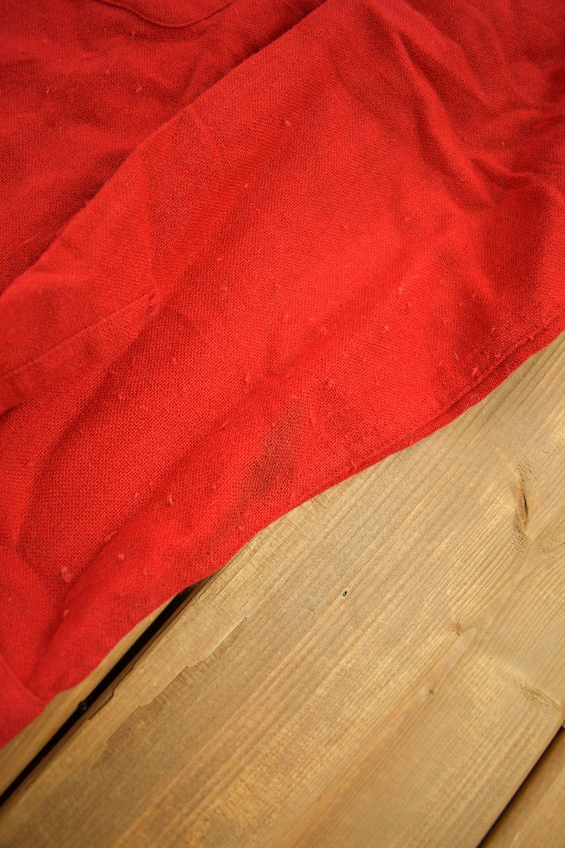Vintage 1970s Sandy Mac Donald Red Button Up Shirt Men's Medium - Image 5