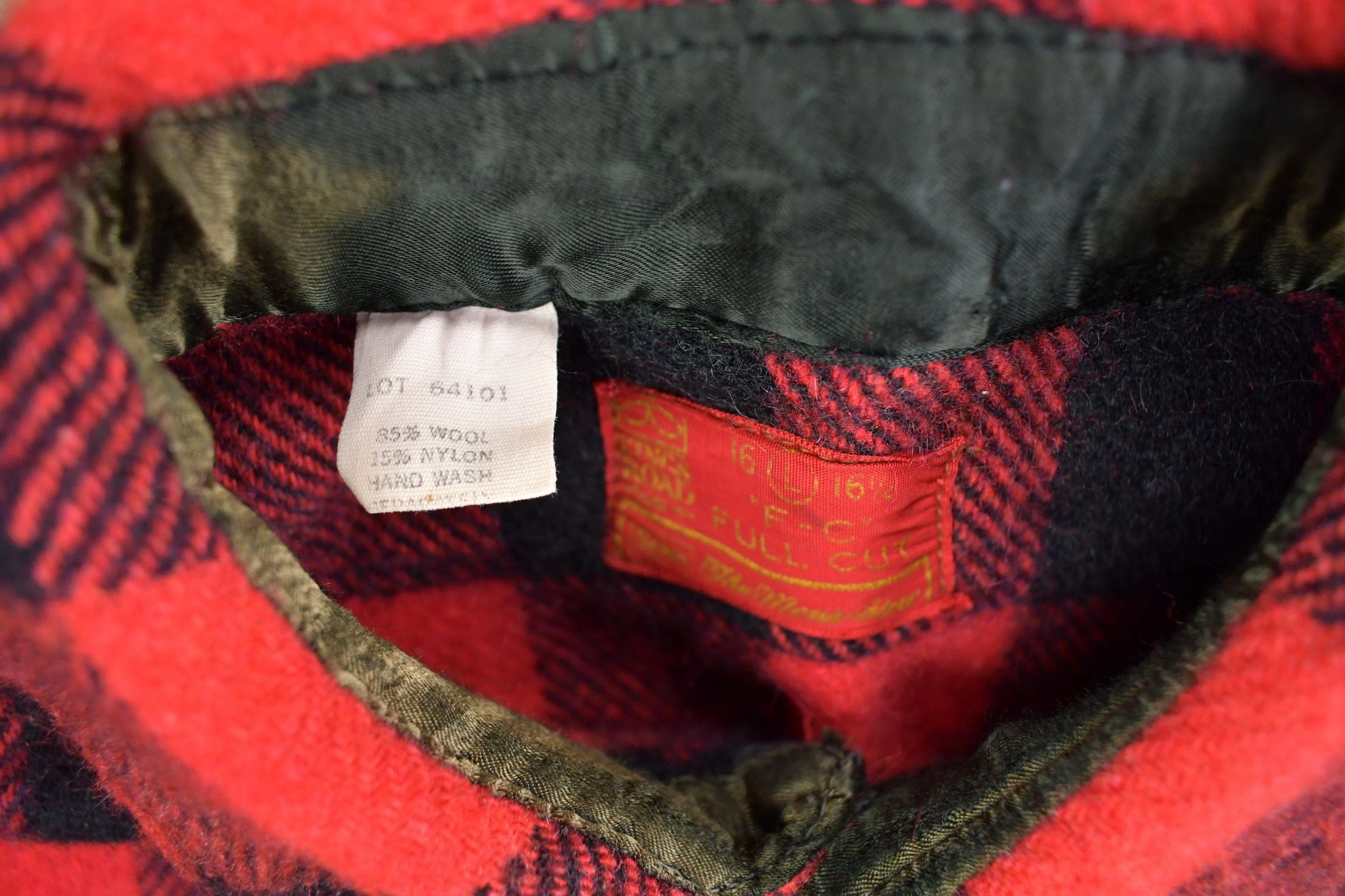 Vintage 1970s Sears Mens Store Buffalo Plaid Button Up Shirt Men's Large - Image 6