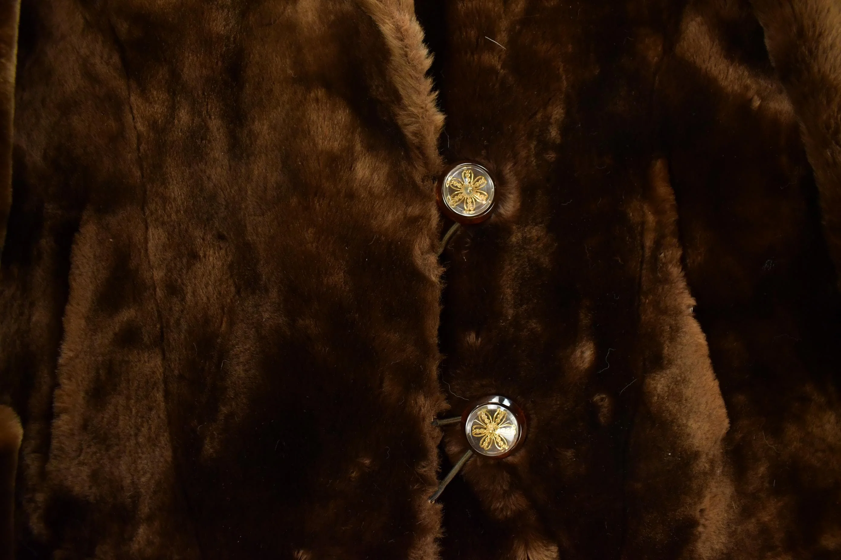 Vintage 1970s Sheared Mouton Fur Coat Women's Large - Image 3