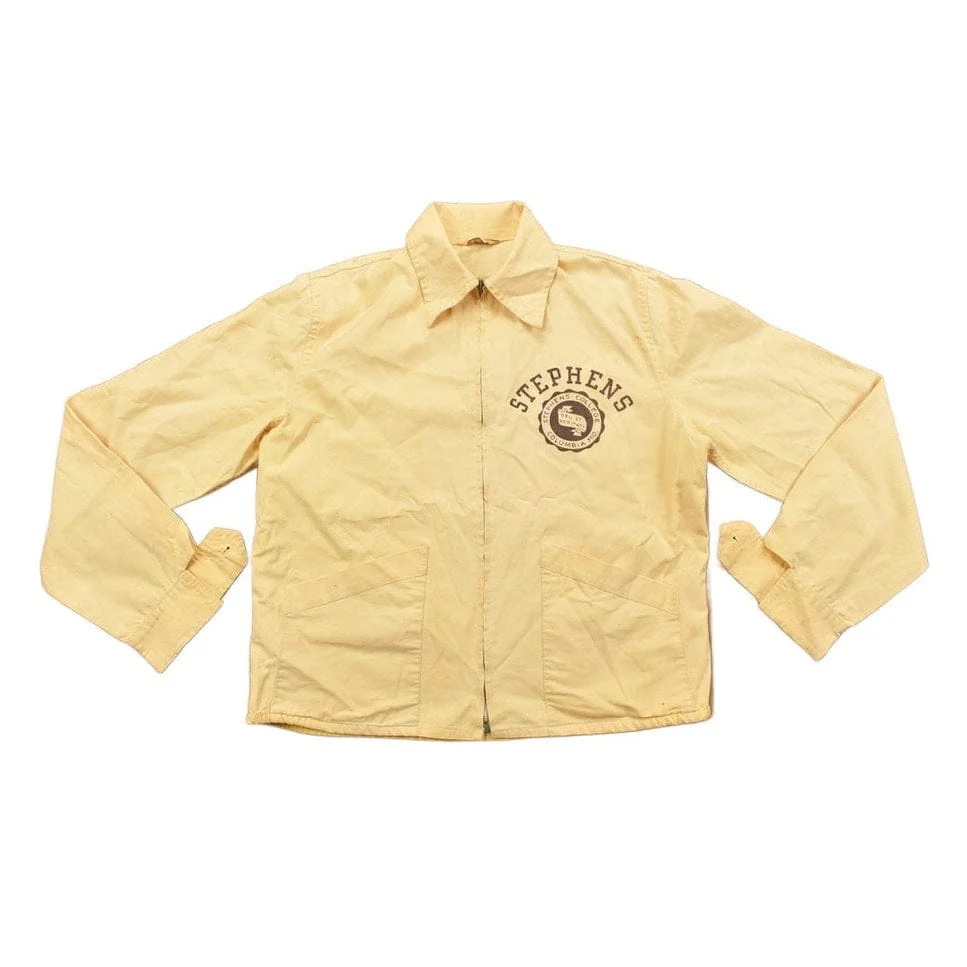 Vintage 1970s Stephens College Columbia Light Jacket Men's Small