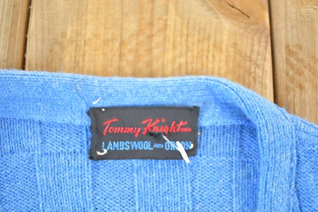 Vintage 1970s Tommy Knight 100% Lambswool Cable Knit Cardigan Sweater Mens M - Image 3