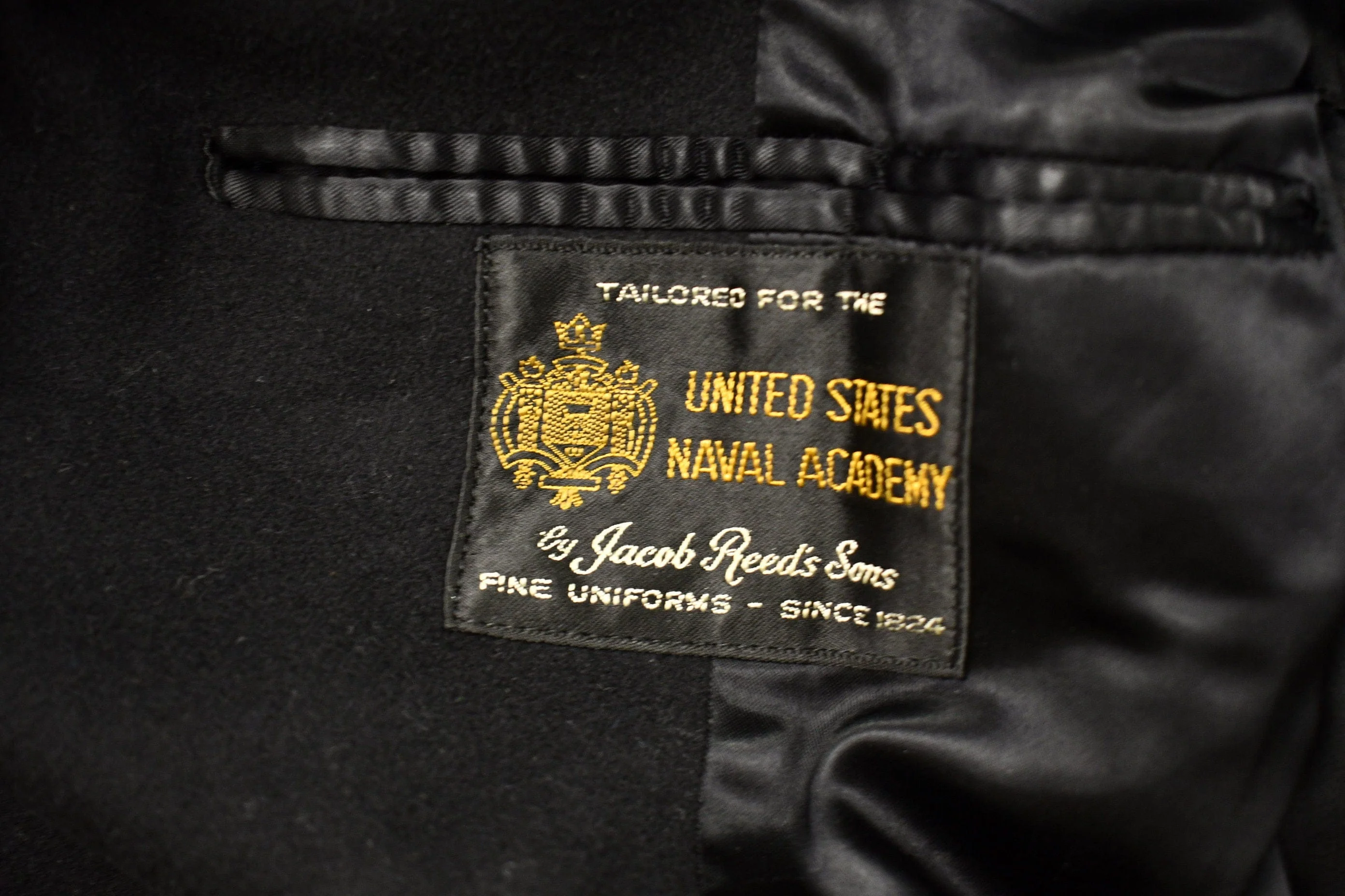 Vintage 1970s United States Naval Academy 100% Wool Jacket Men's Medium - Image 7
