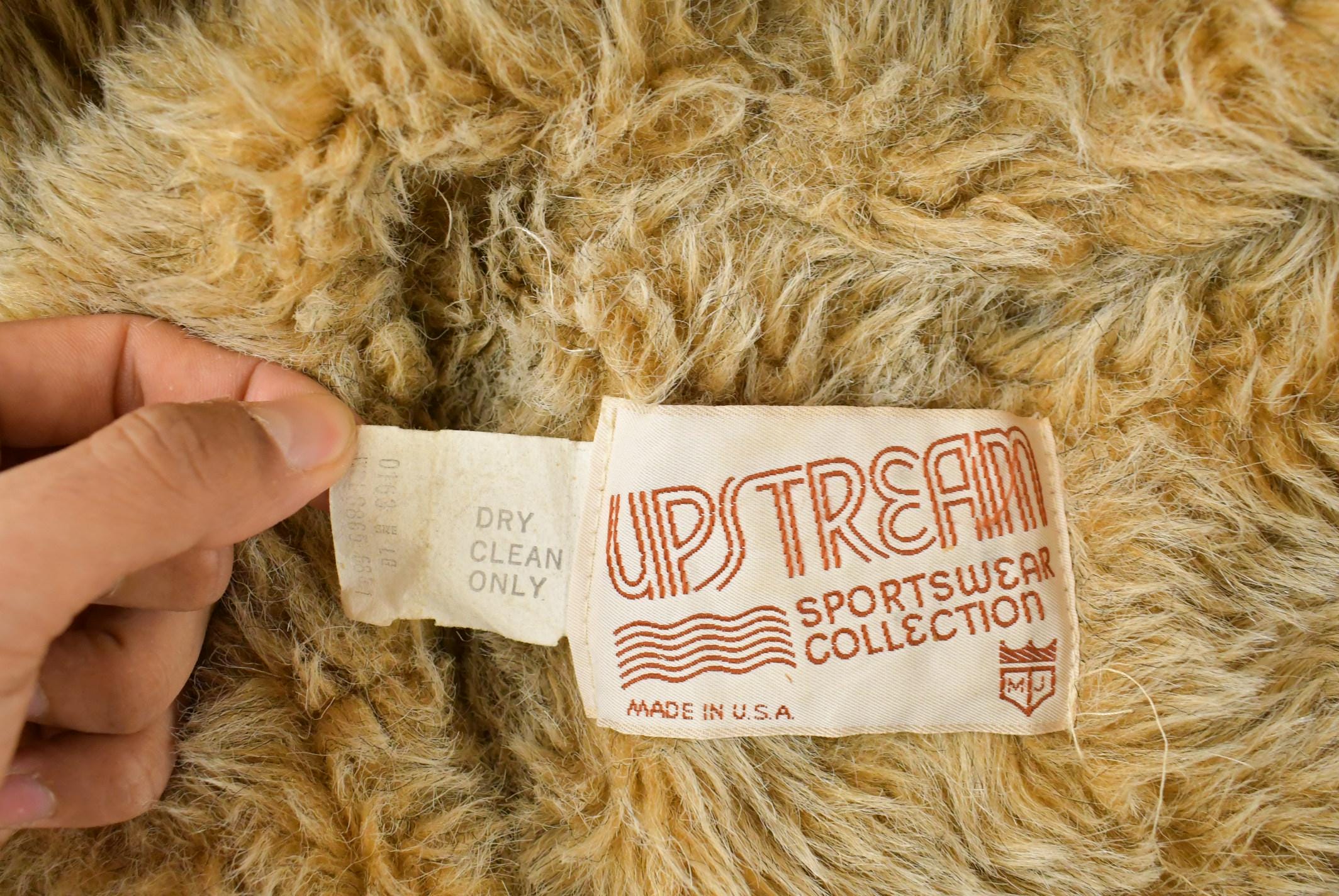 Vintage 1970s Upstream Faux Fur Lined Parka Jacket Men's Large - Image 5