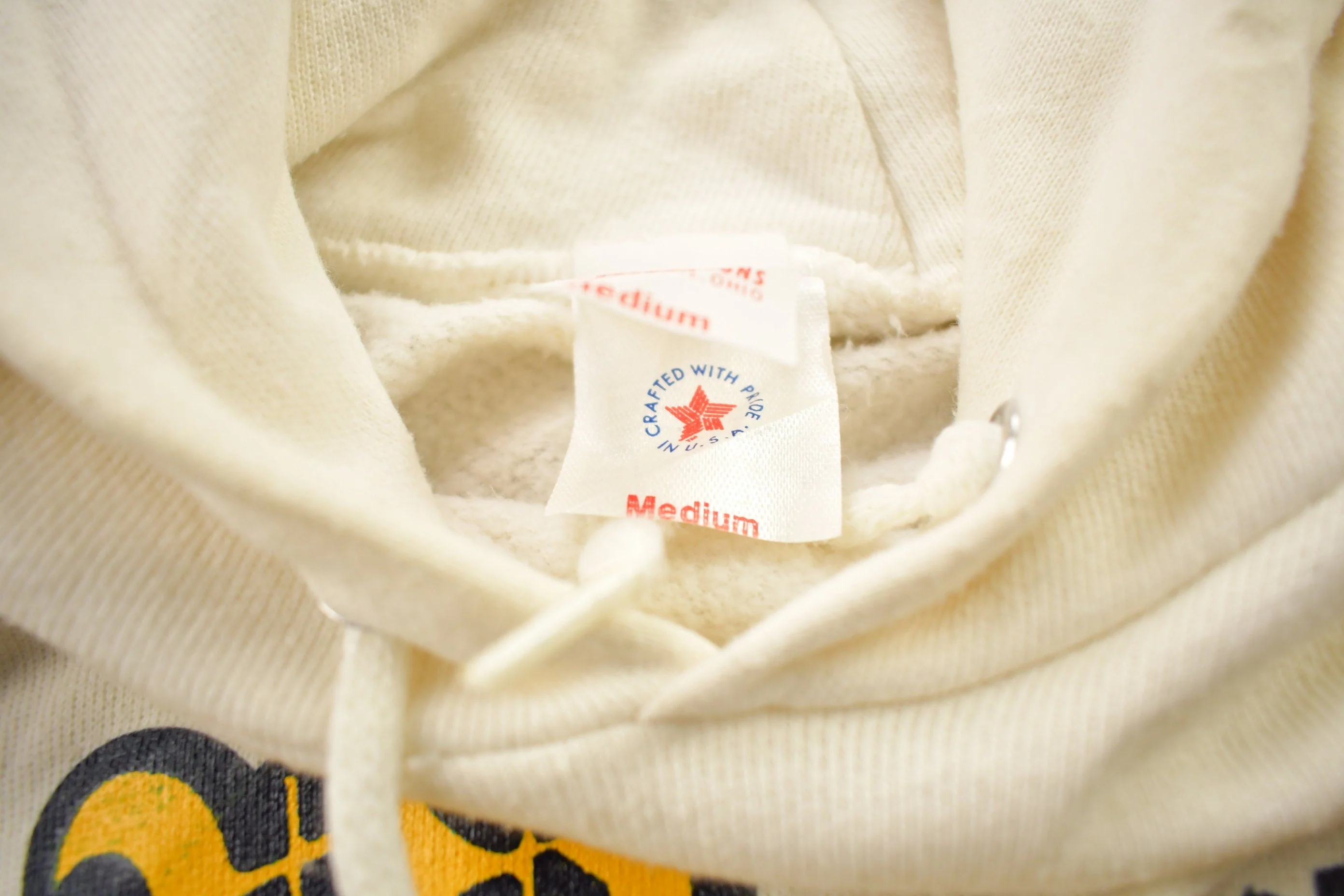 Vintage 1970s West Virginia University Collegiate Raglan Hoodie Men's S - Image 5