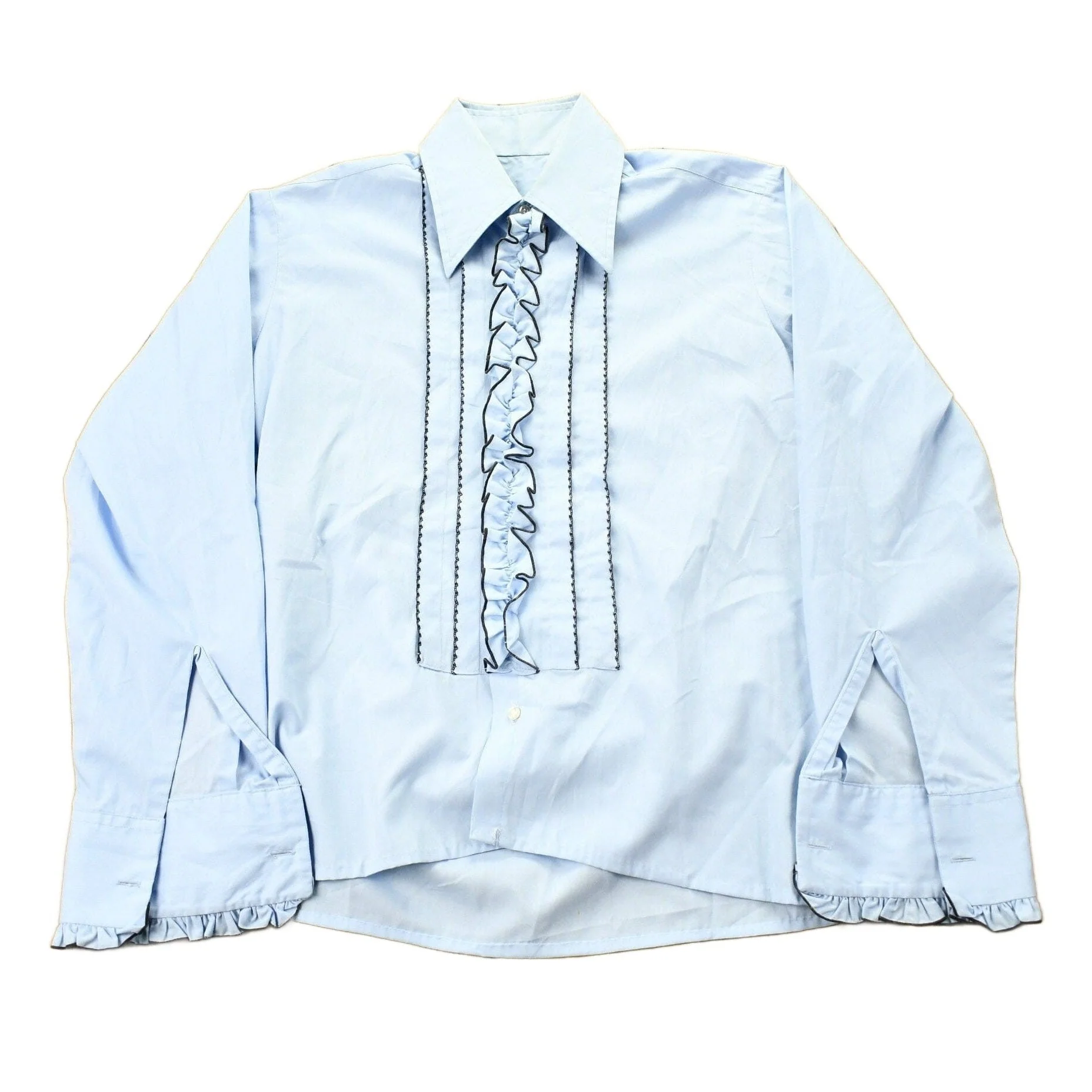 Vintage 1970s Western Style Button Up Shirt Men's Medium