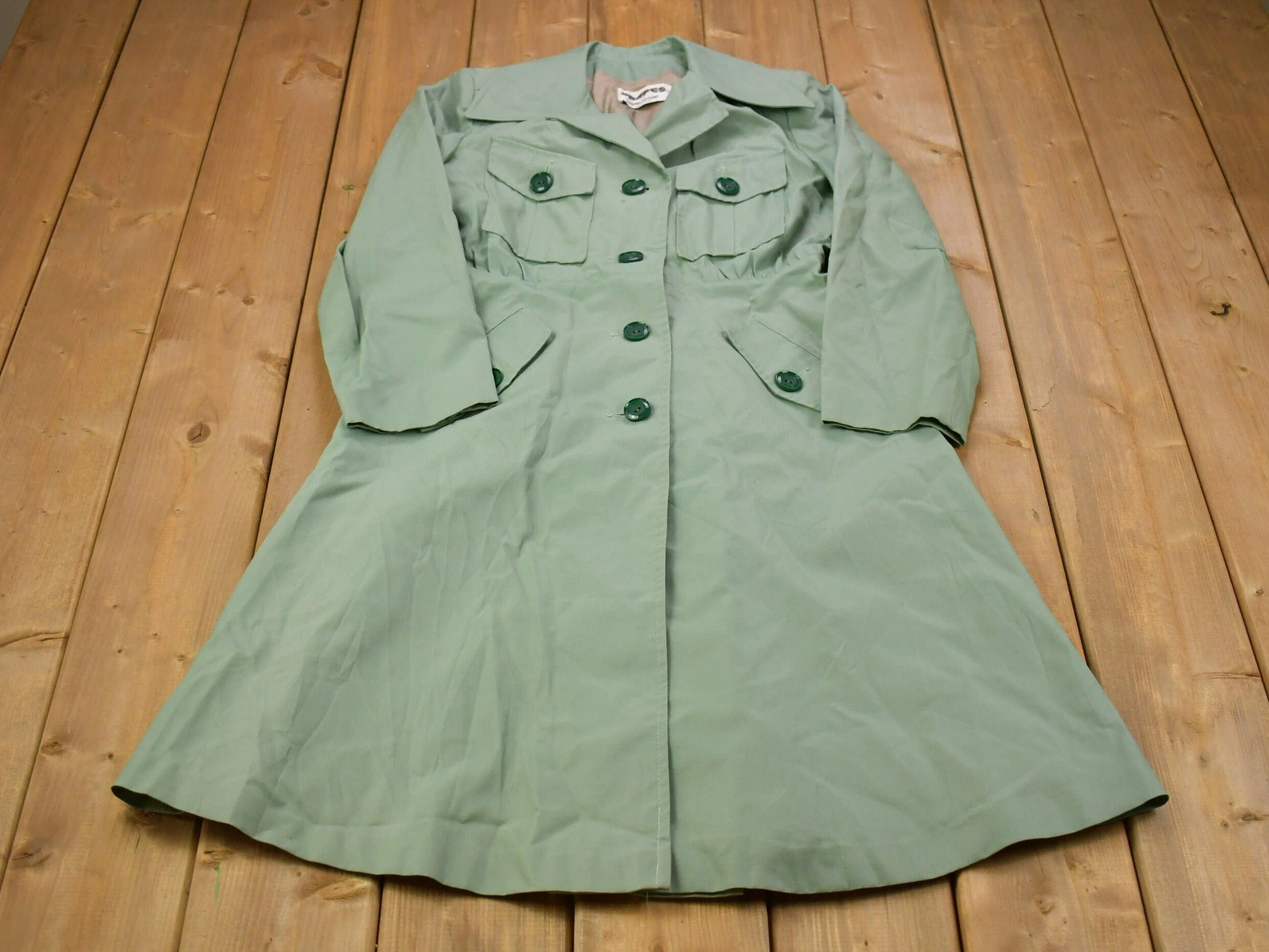 Vintage 1970s Windbreaker Overcoat Jacket - Image 3