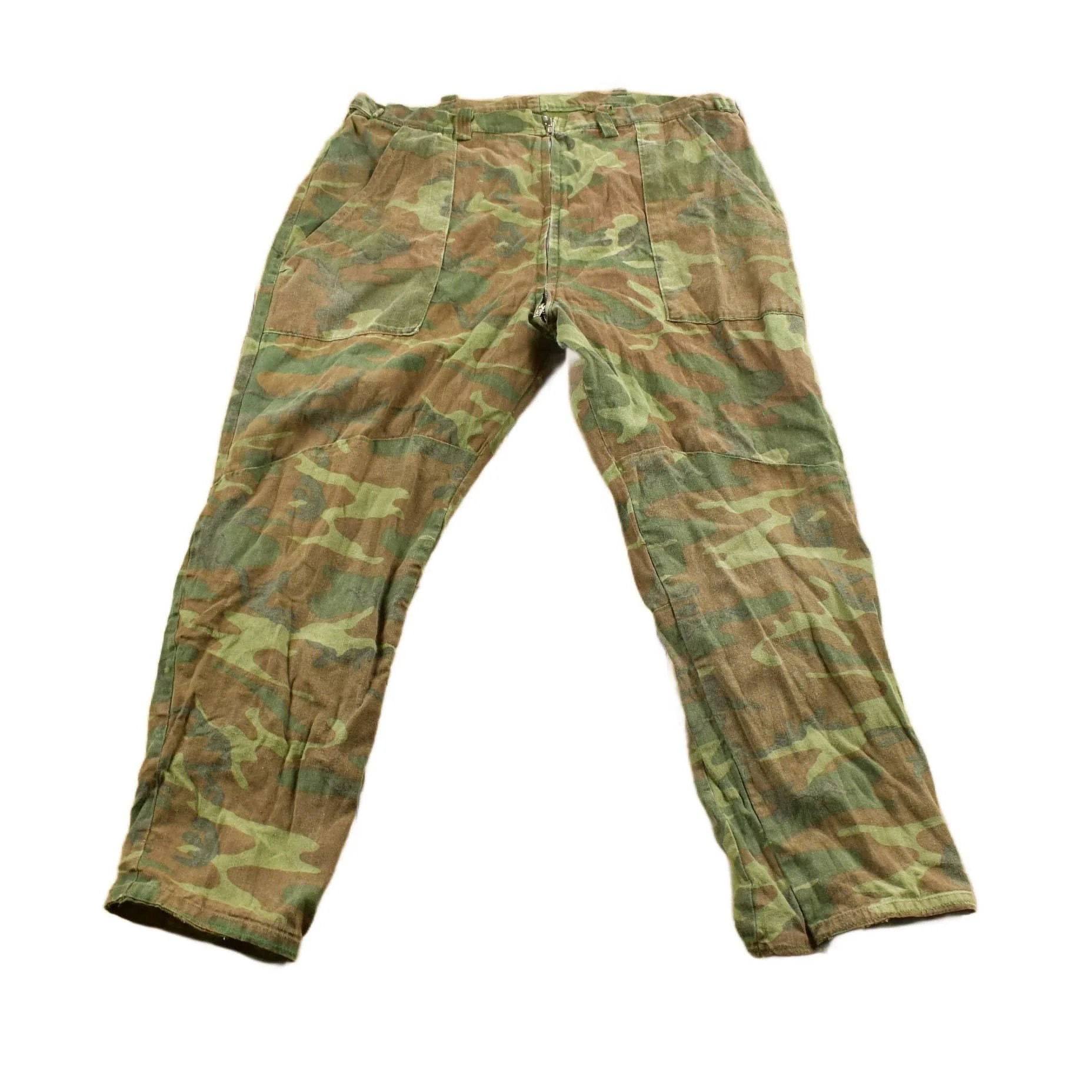 Vintage 1970s Woodland Camouflage Hunting Pants Men's 38 x 27