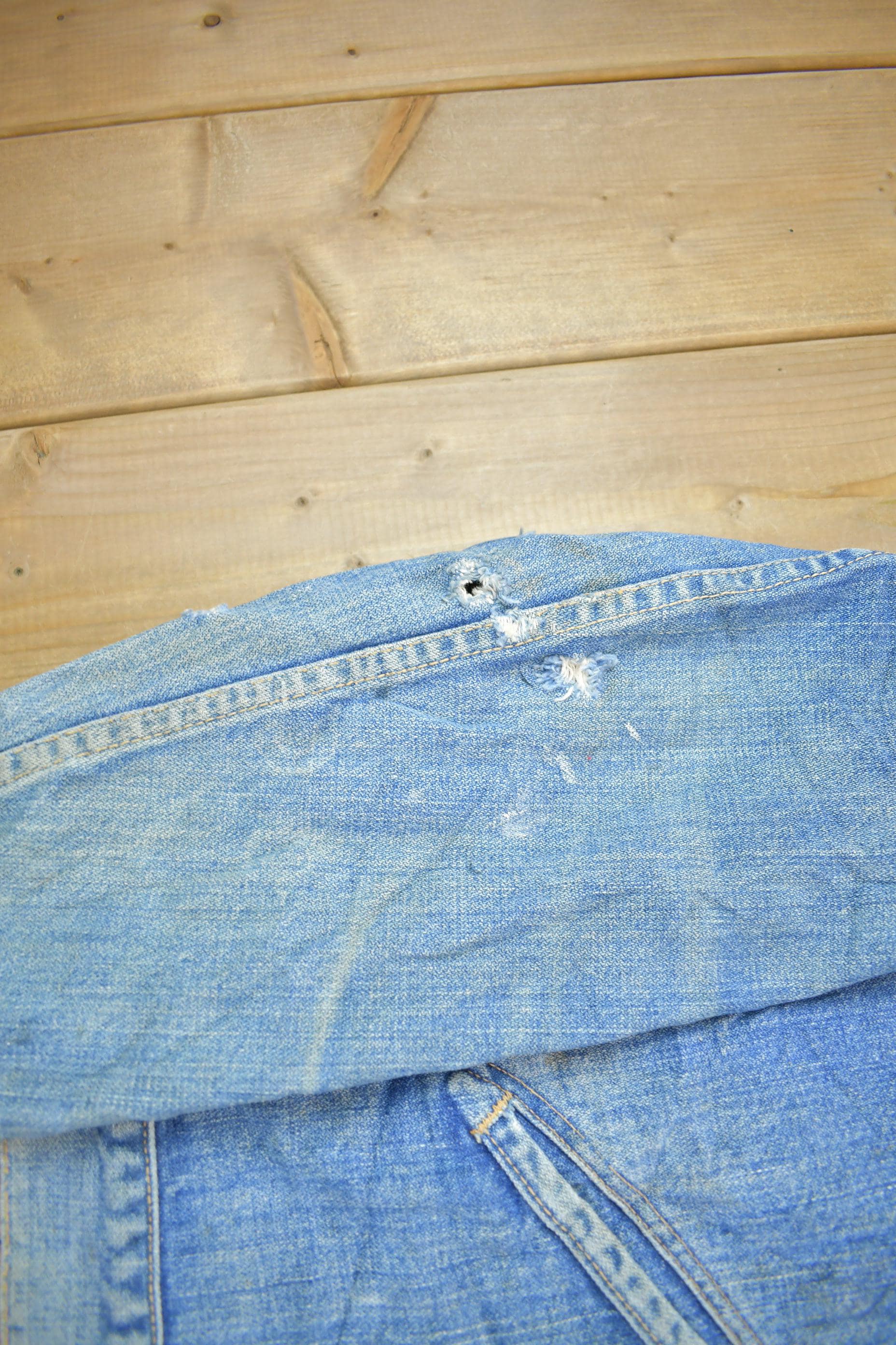Vintage 1970s Wrangler Jean Jacket Men's XL - Image 4