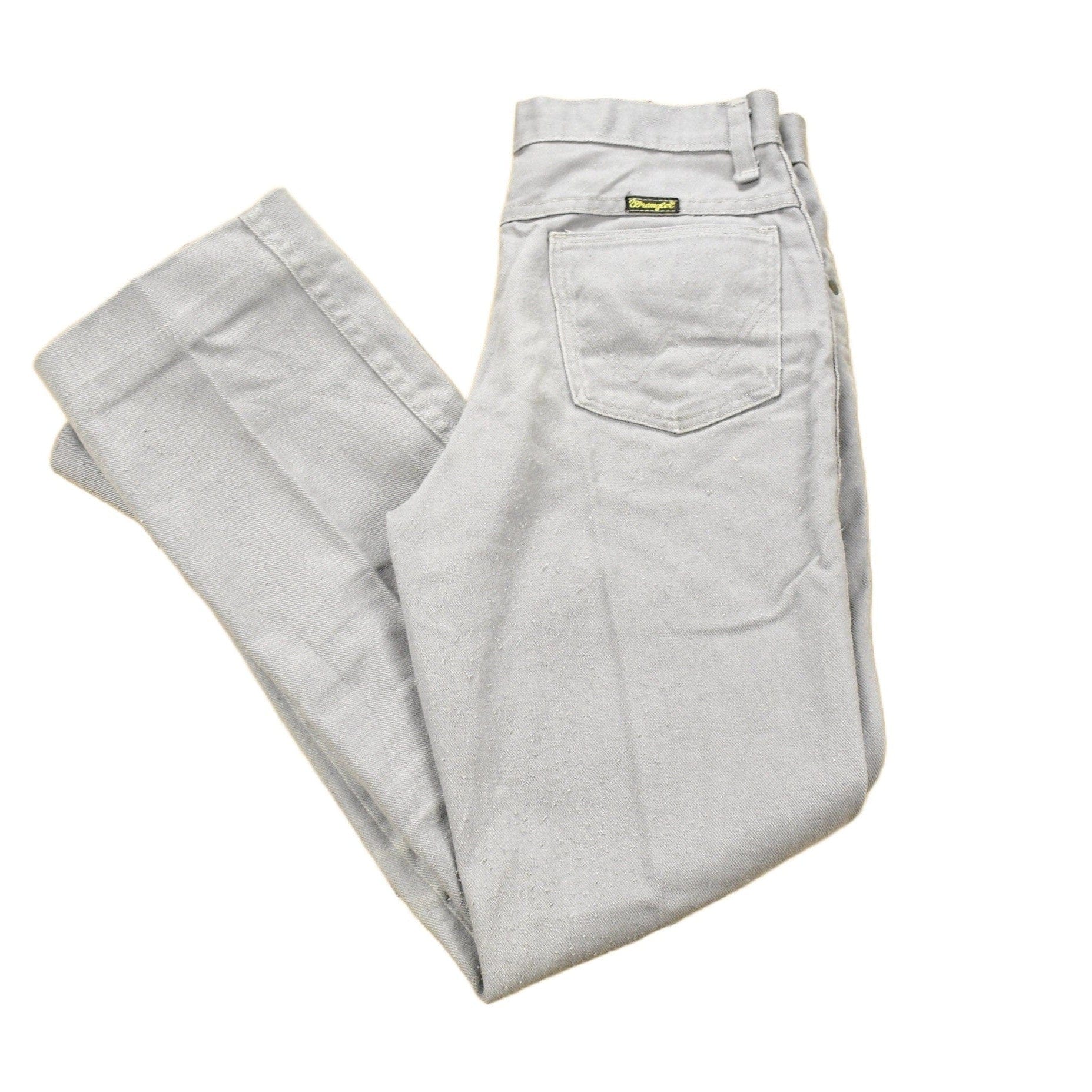 Vintage 1970s Wrangler Light Grey Wash Denim Jeans Men's 27