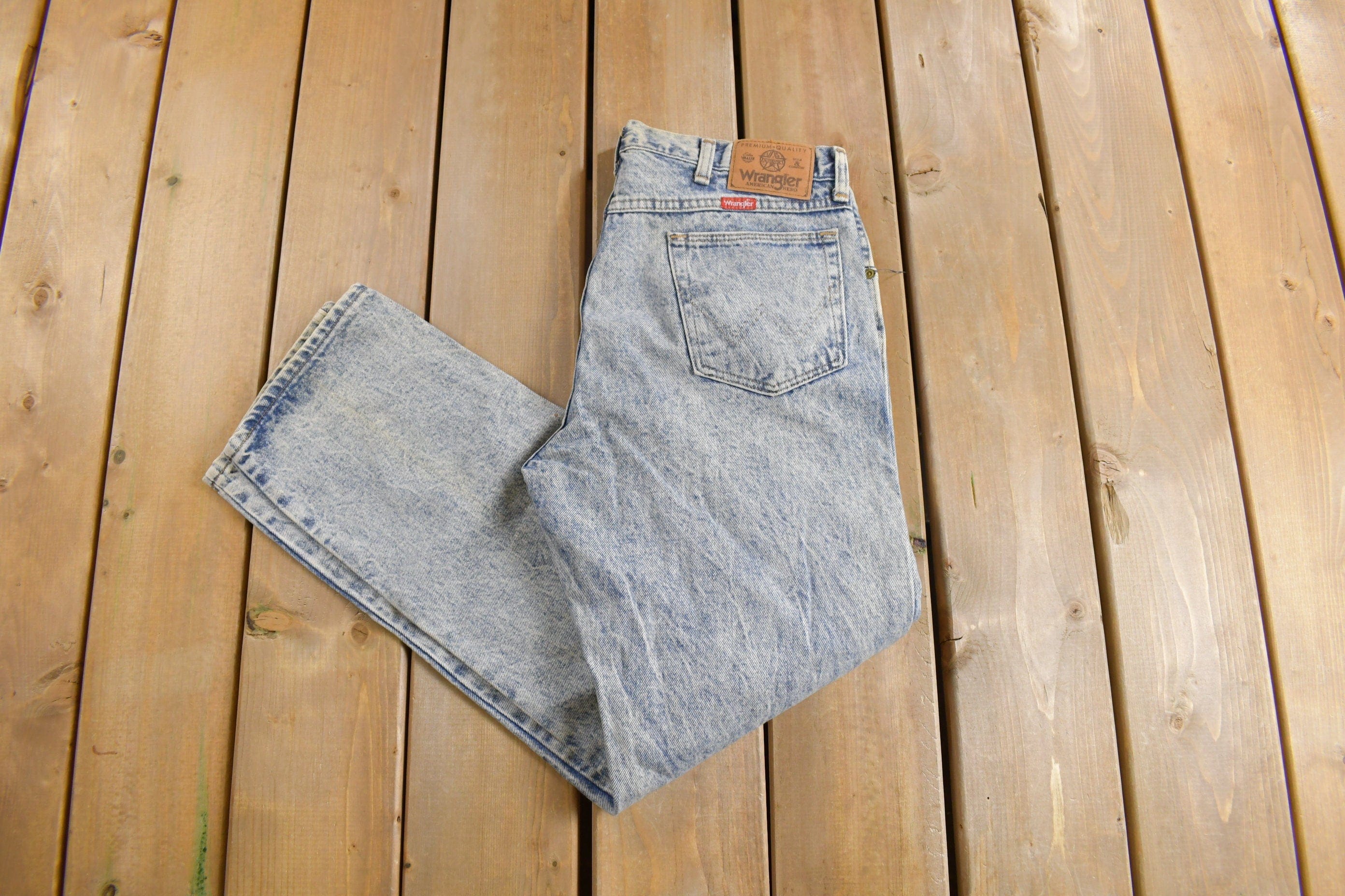 Vintage 1970s Wrangler Western Style Denim Jeans Men's 32 x 29 - Image 3