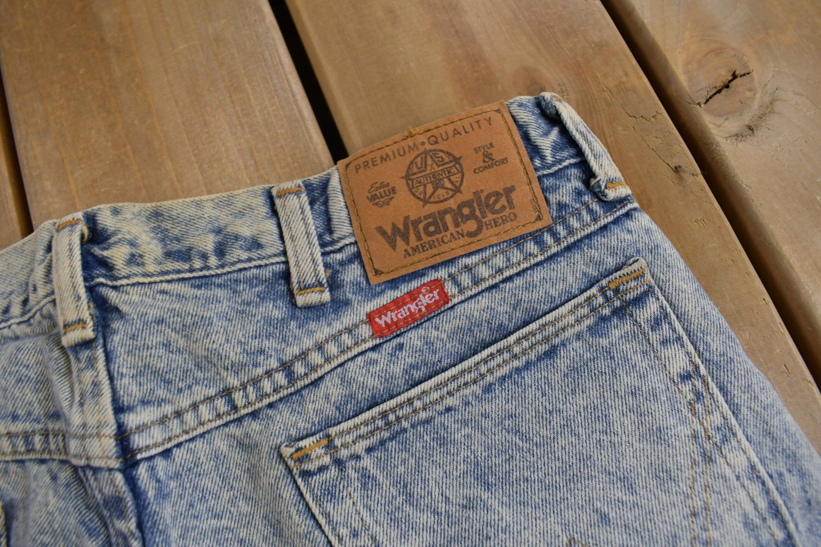 Vintage 1970s Wrangler Western Style Denim Jeans Men's 32 x 29 - Image 5