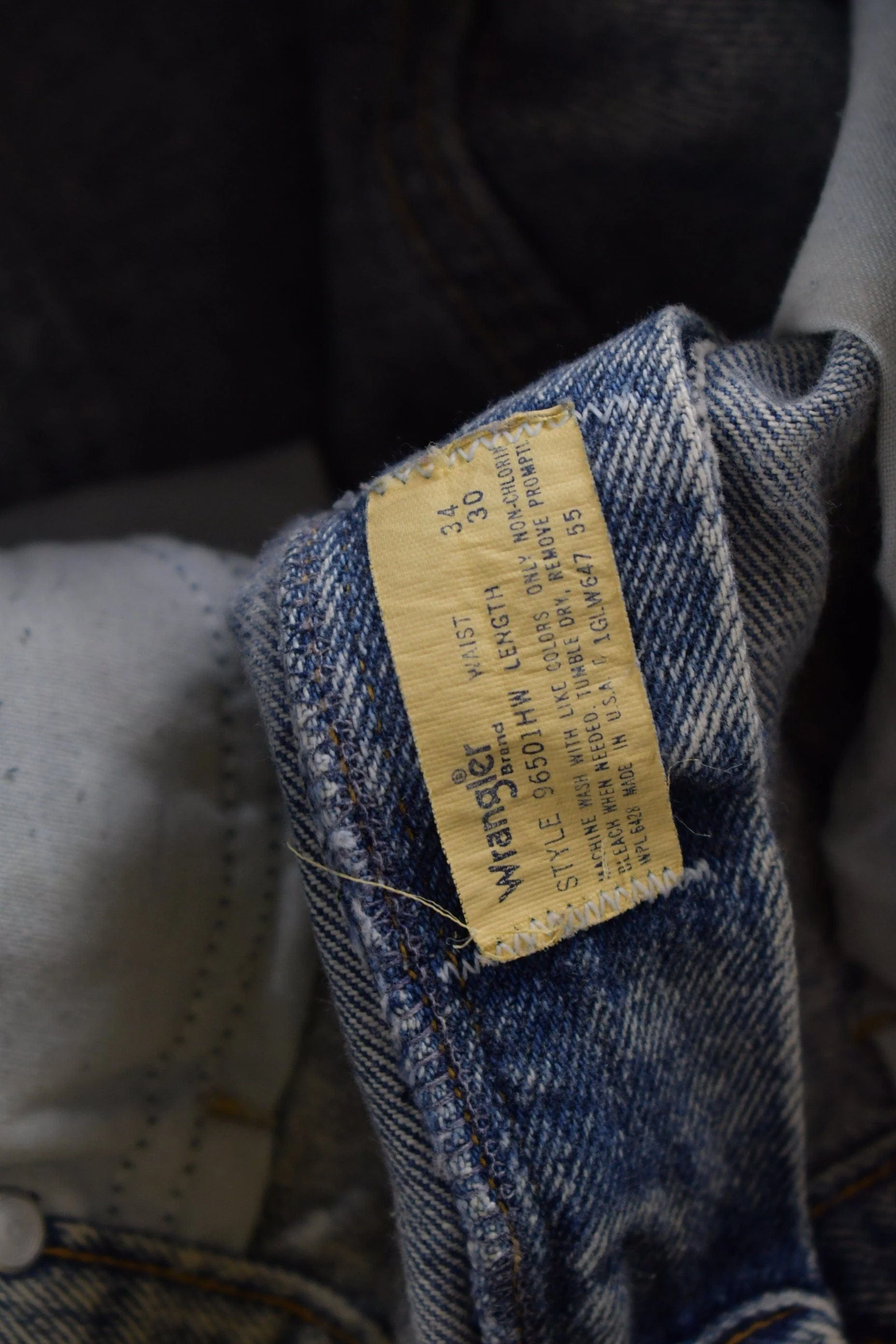 Vintage 1970s Wrangler Western Style Denim Jeans Men's 32 x 29 - Image 7