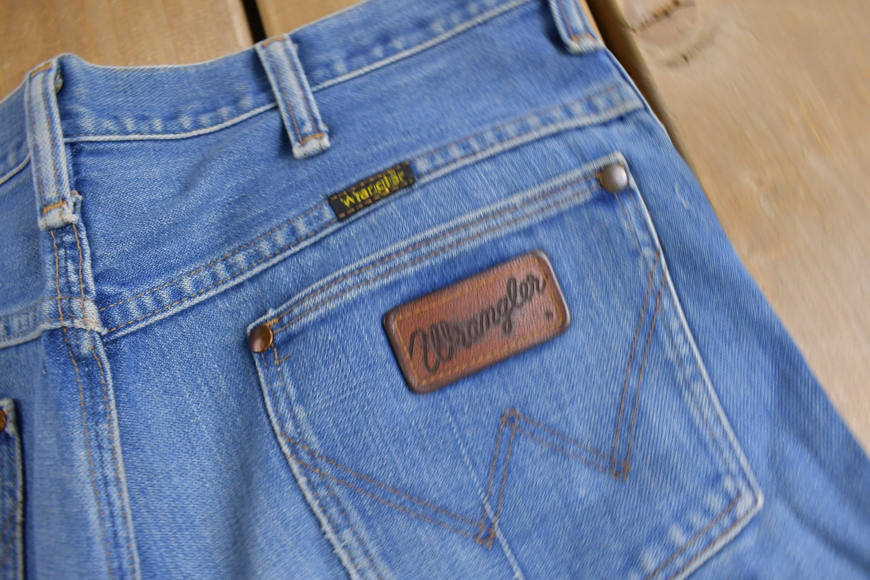 Vintage 1970s Wrangler Western Style Denim Jeans Men's 34 x 28 - Image 6