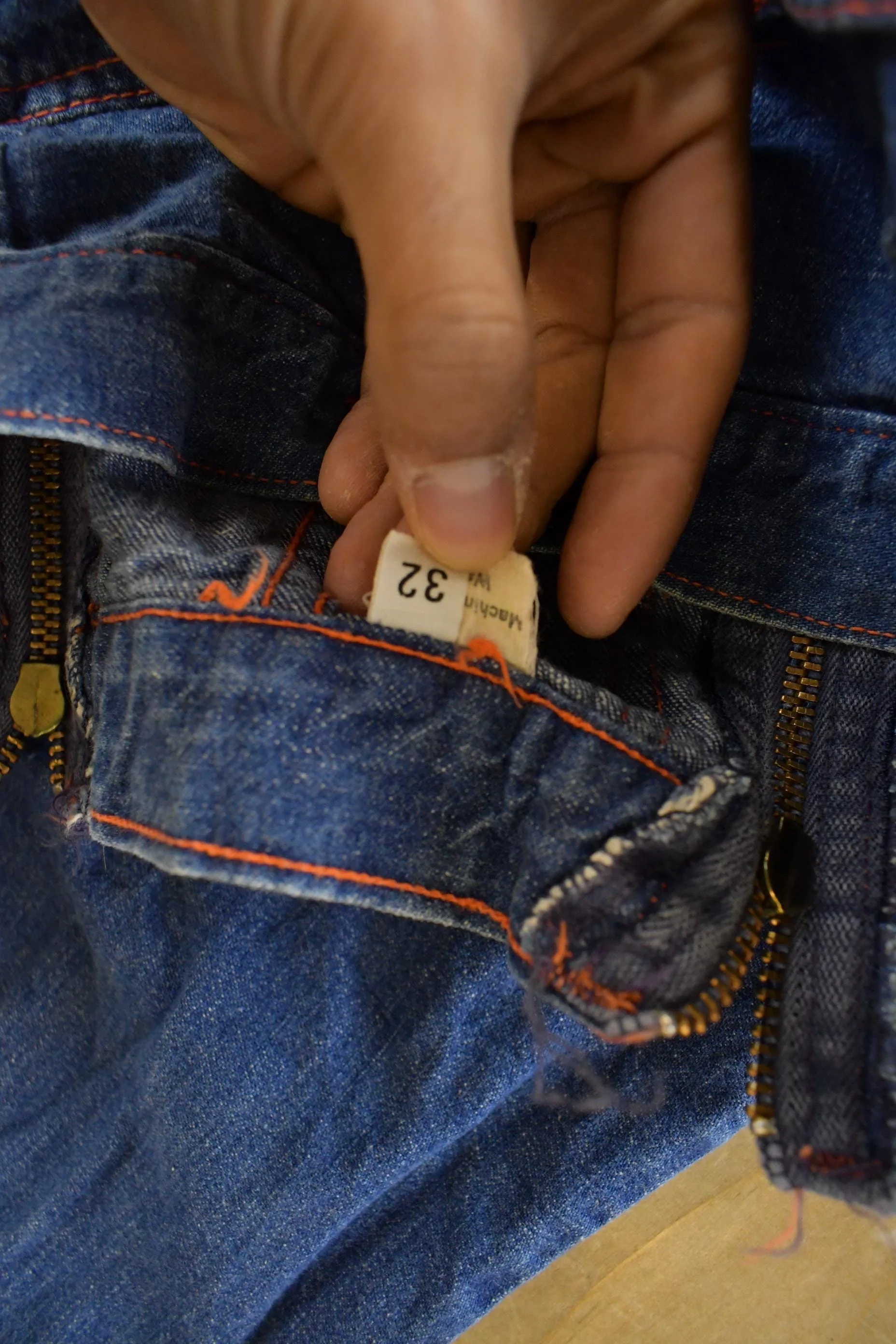 Vintage 1970s Young Stuff Bell Bottom Flare Denim Jeans Men's 30 x 29 - Image 5