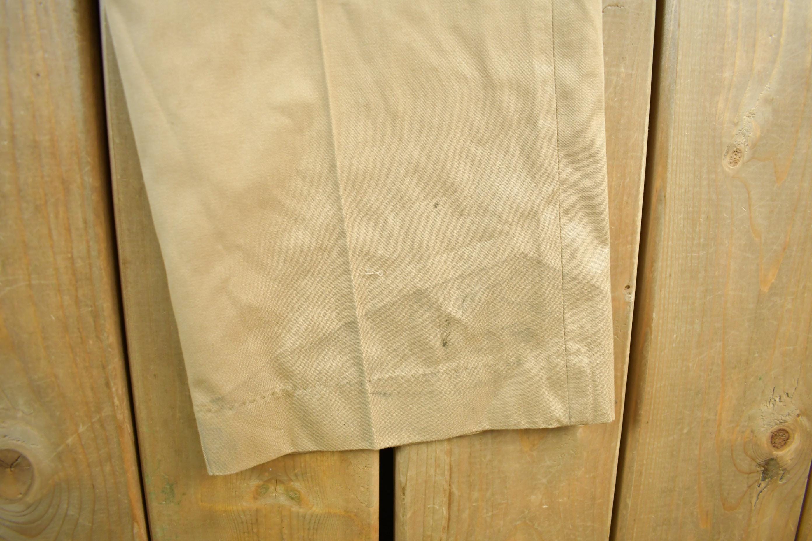 Vintage 1975 Army Khaki Pants Men's Small 28 x 31 - Image 3