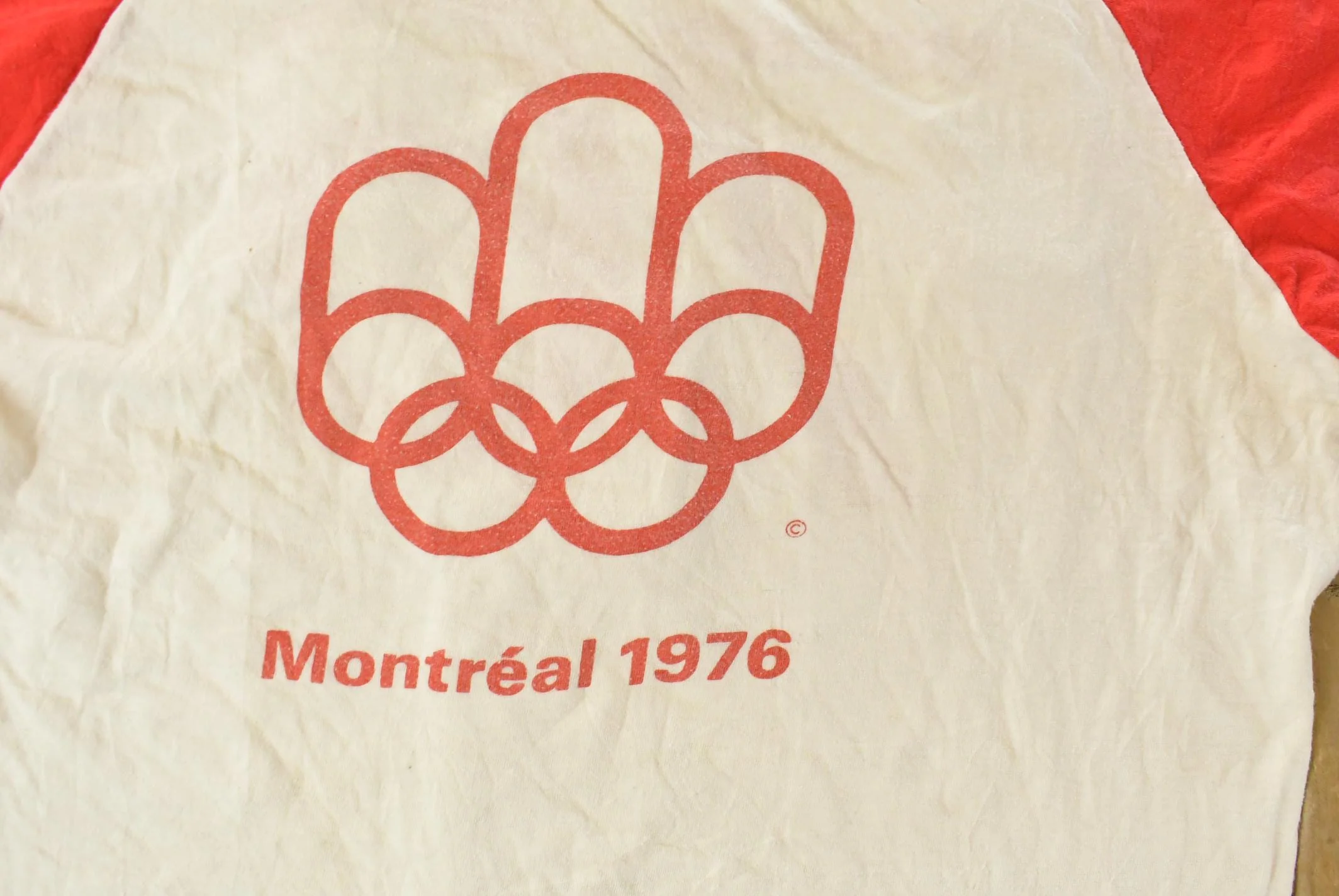 Vintage 1976 Montreal Olympics Raglan T-Shirt Men's Large - Image 3