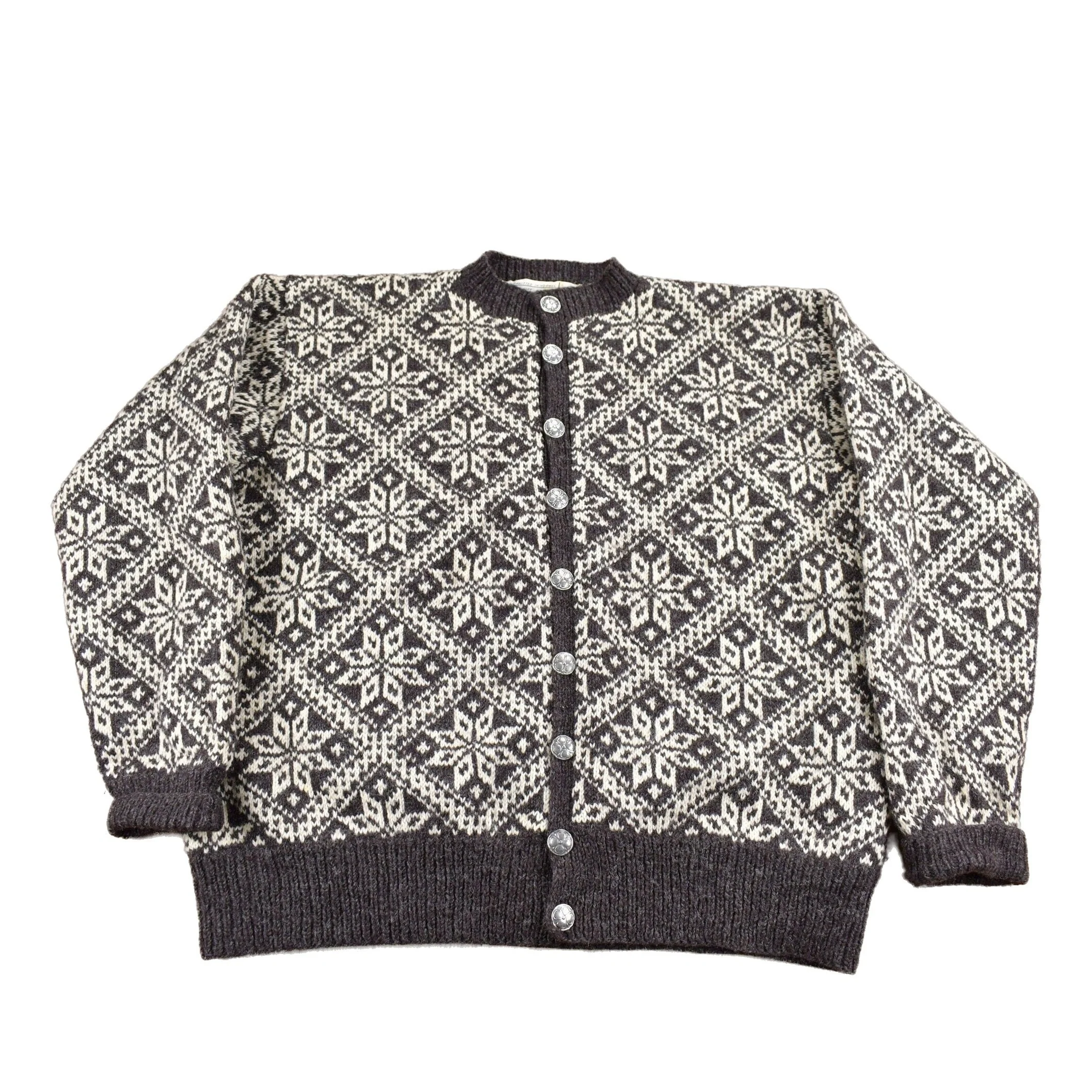 Vintage 1980s 100% Wool Winter Theme Knit Sweater Men's Medium