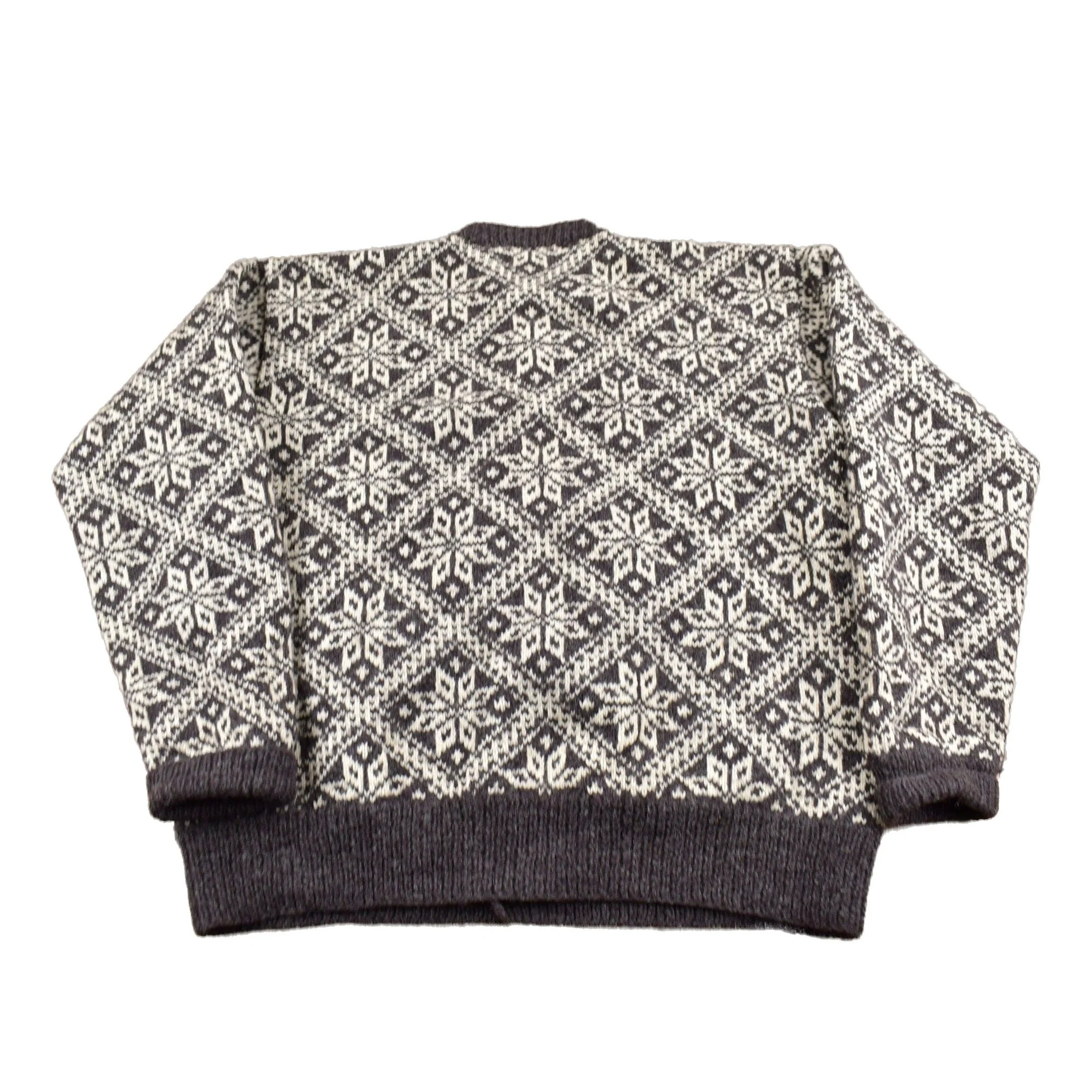 Vintage 1980s 100% Wool Winter Theme Knit Sweater Men's Medium - Image 2