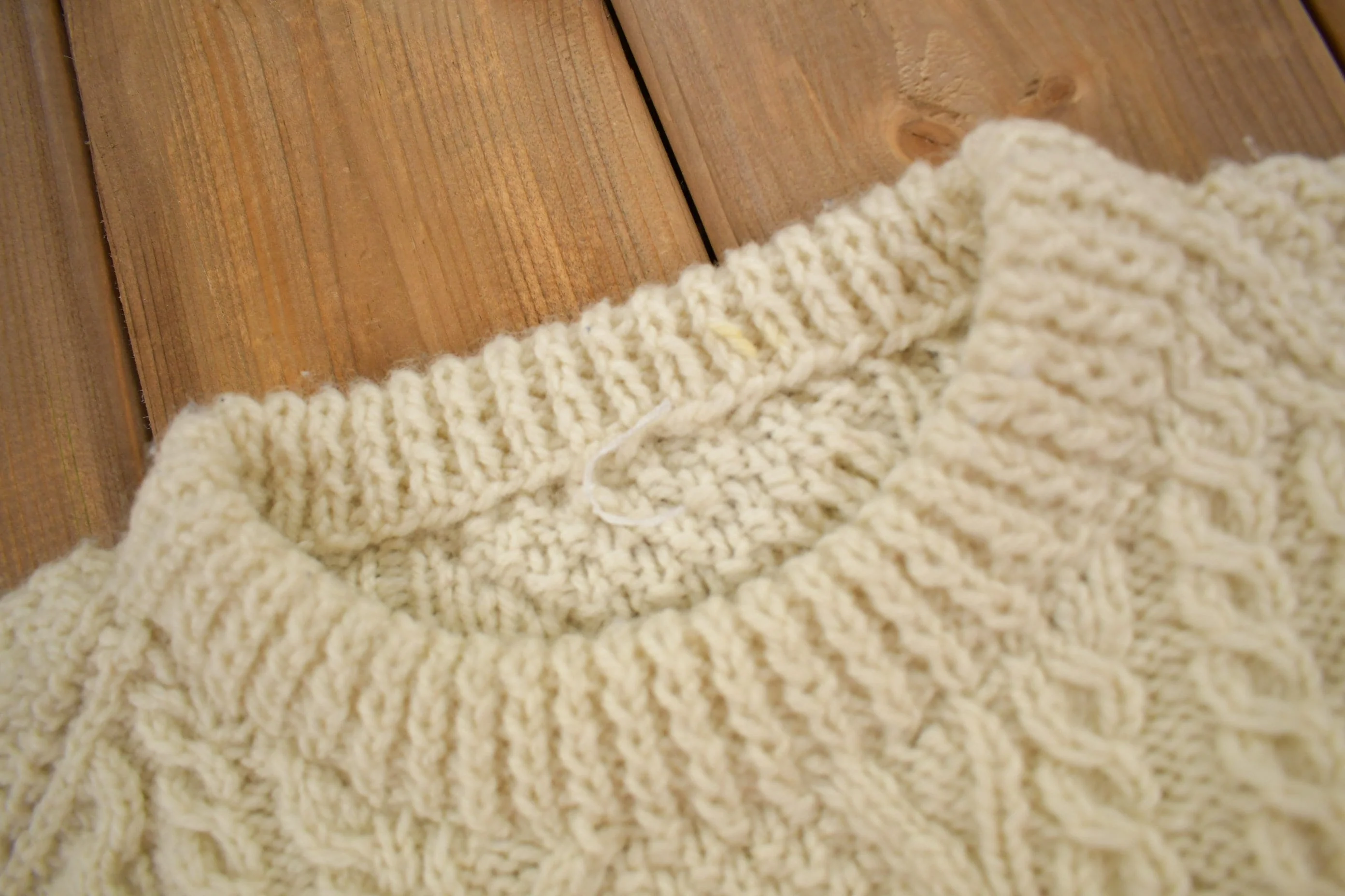 Vintage 1980s 3D Cable Knit Sweater Men's Large - Image 5