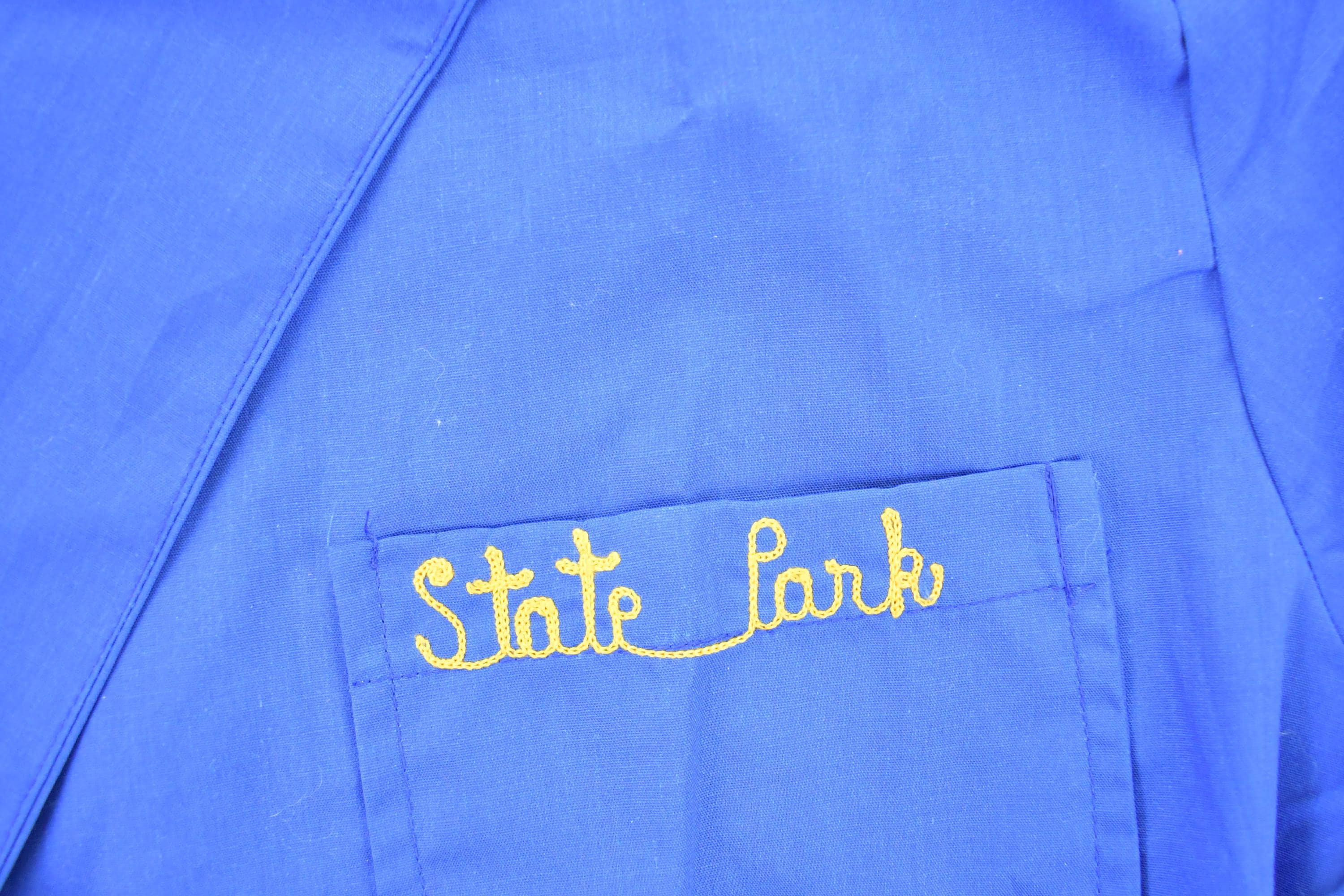 Vintage 1980s Abagail State Park Button Up Workman Jacket Men's L - Image 3