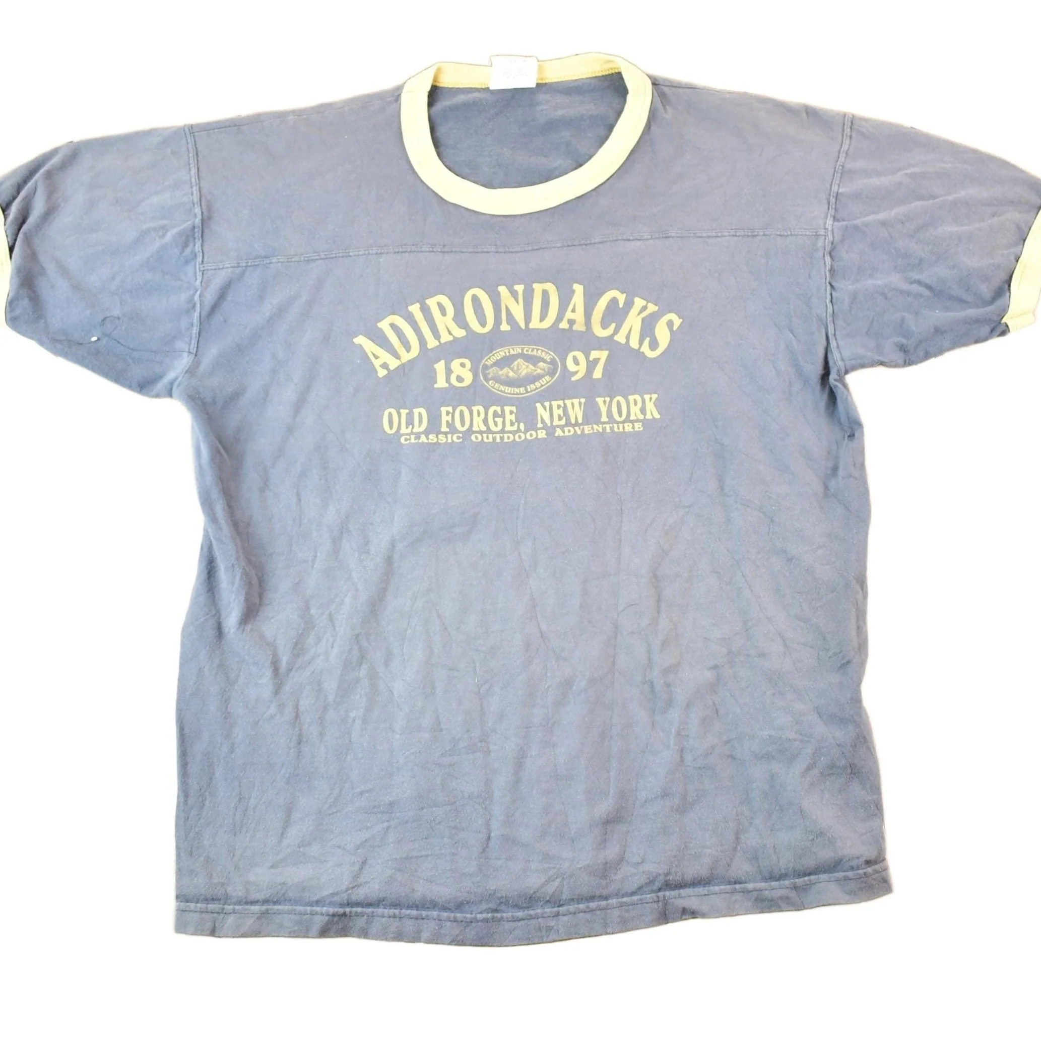 Vintage 1980s Adirondacks Old Forge New York Souvenir T-Shirt Mens L