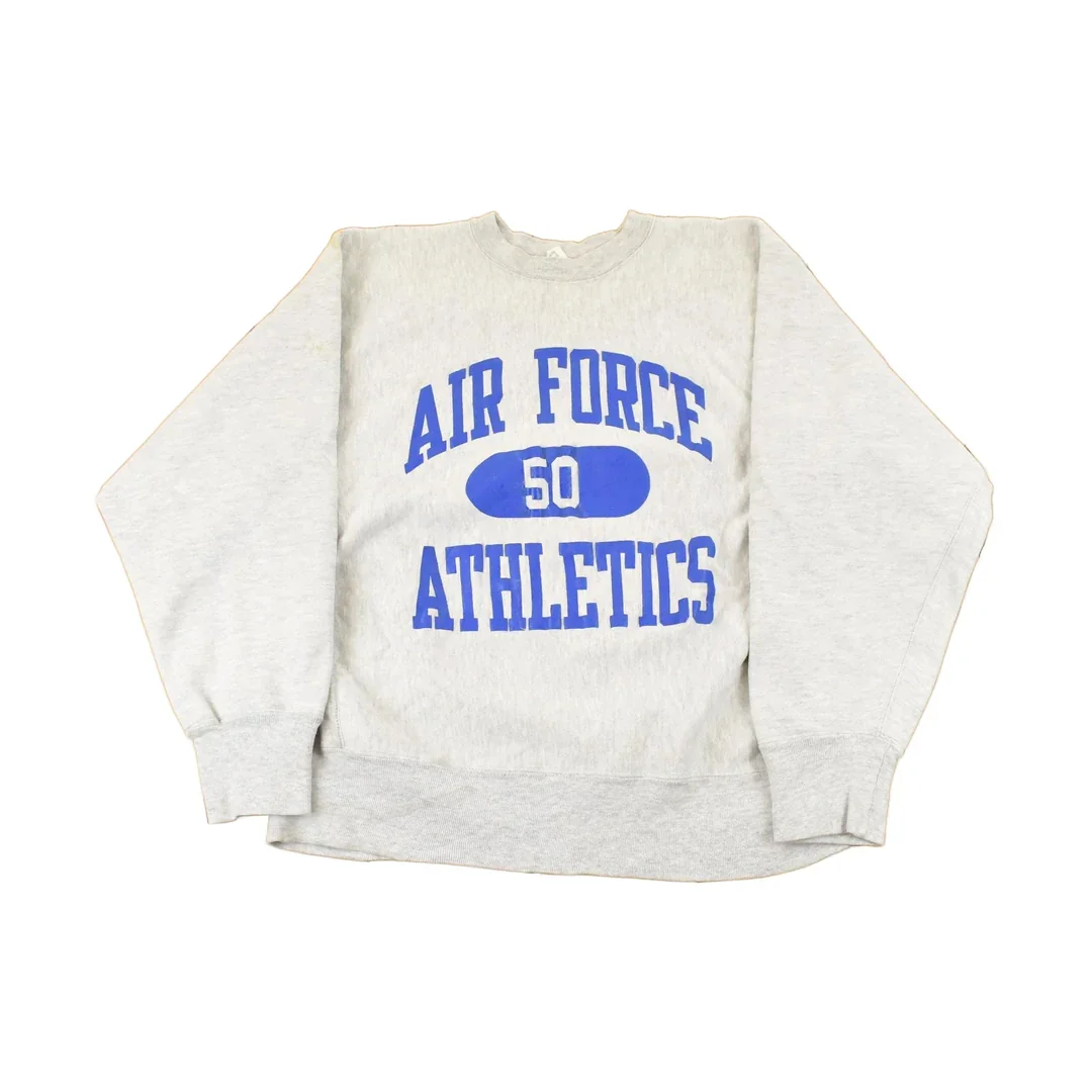 Vintage 1980's Air Force Athletics Champion Reverse Weave Crewneck Sweatshirt Men's Medium