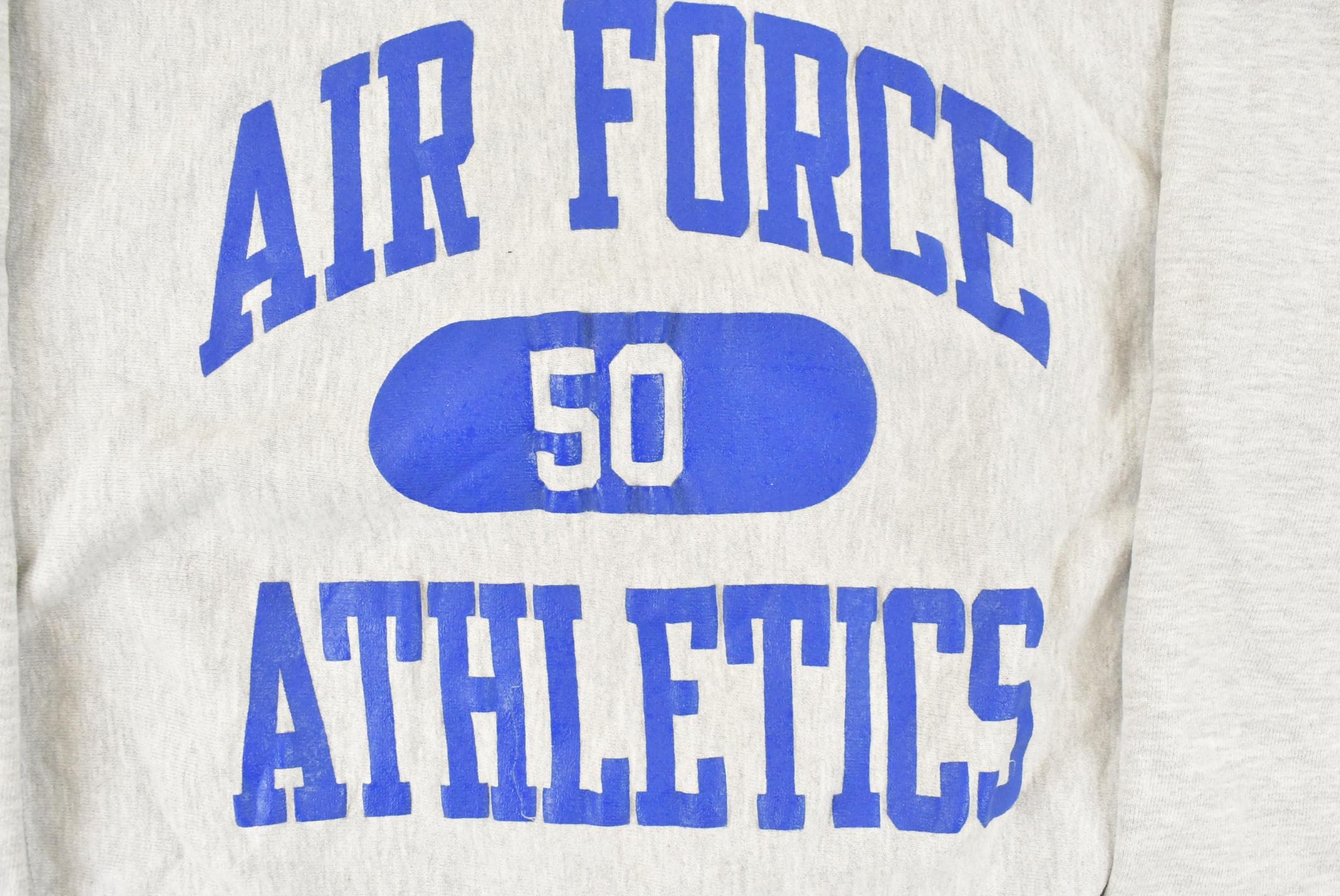 Vintage 1980's Air Force Athletics Champion Reverse Weave Crewneck Sweatshirt Men's Medium - Image 3