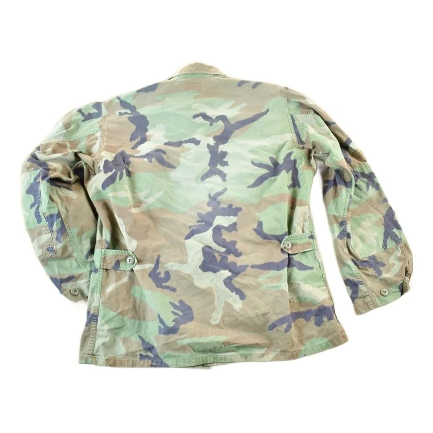 Vintage 1980s Airborne Military Button Up Shirt Mens L - Image 2