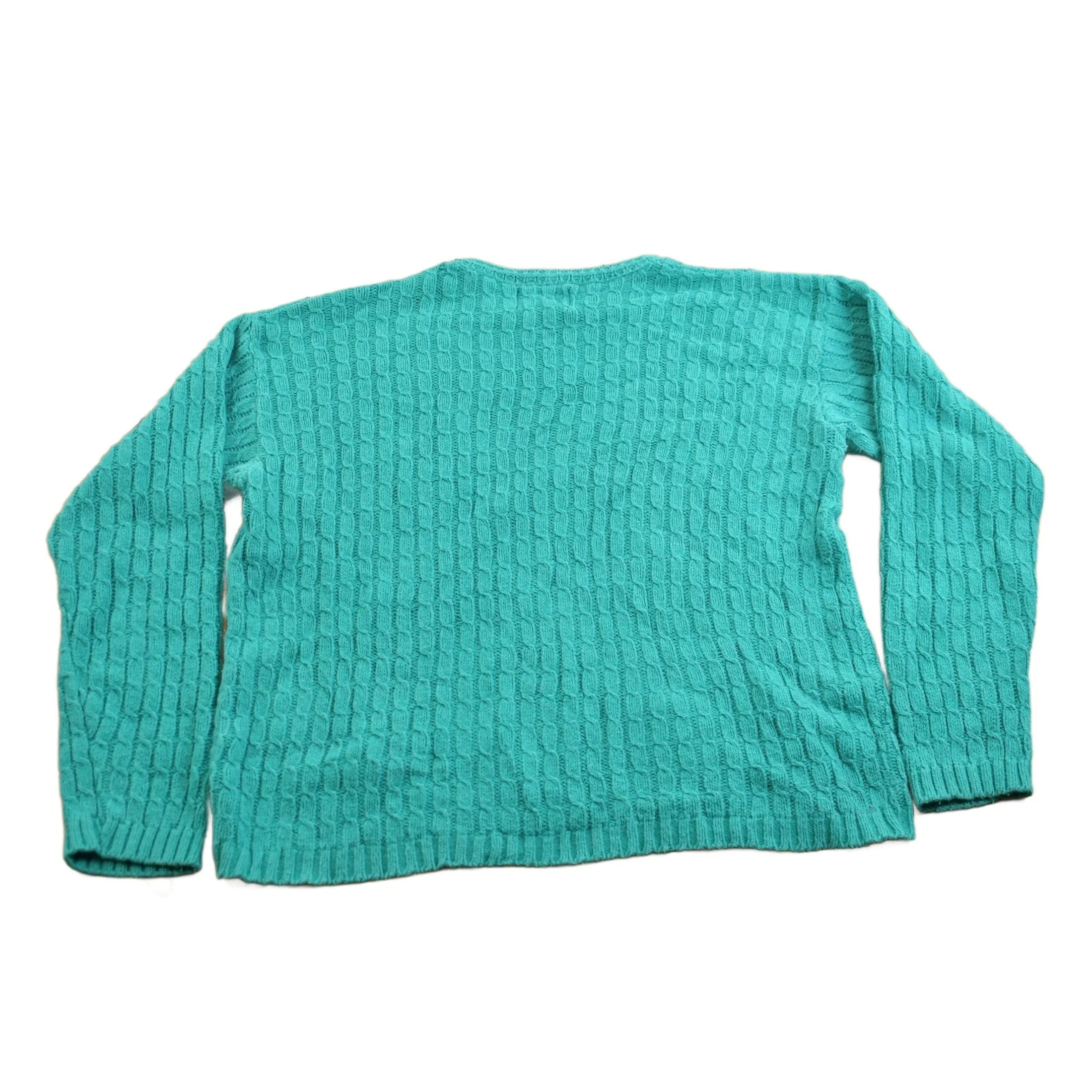 Vintage 1980s Alps Womens Apparel Hand Knit Cable Knit Crewneck Sweater Women's S - Image 2