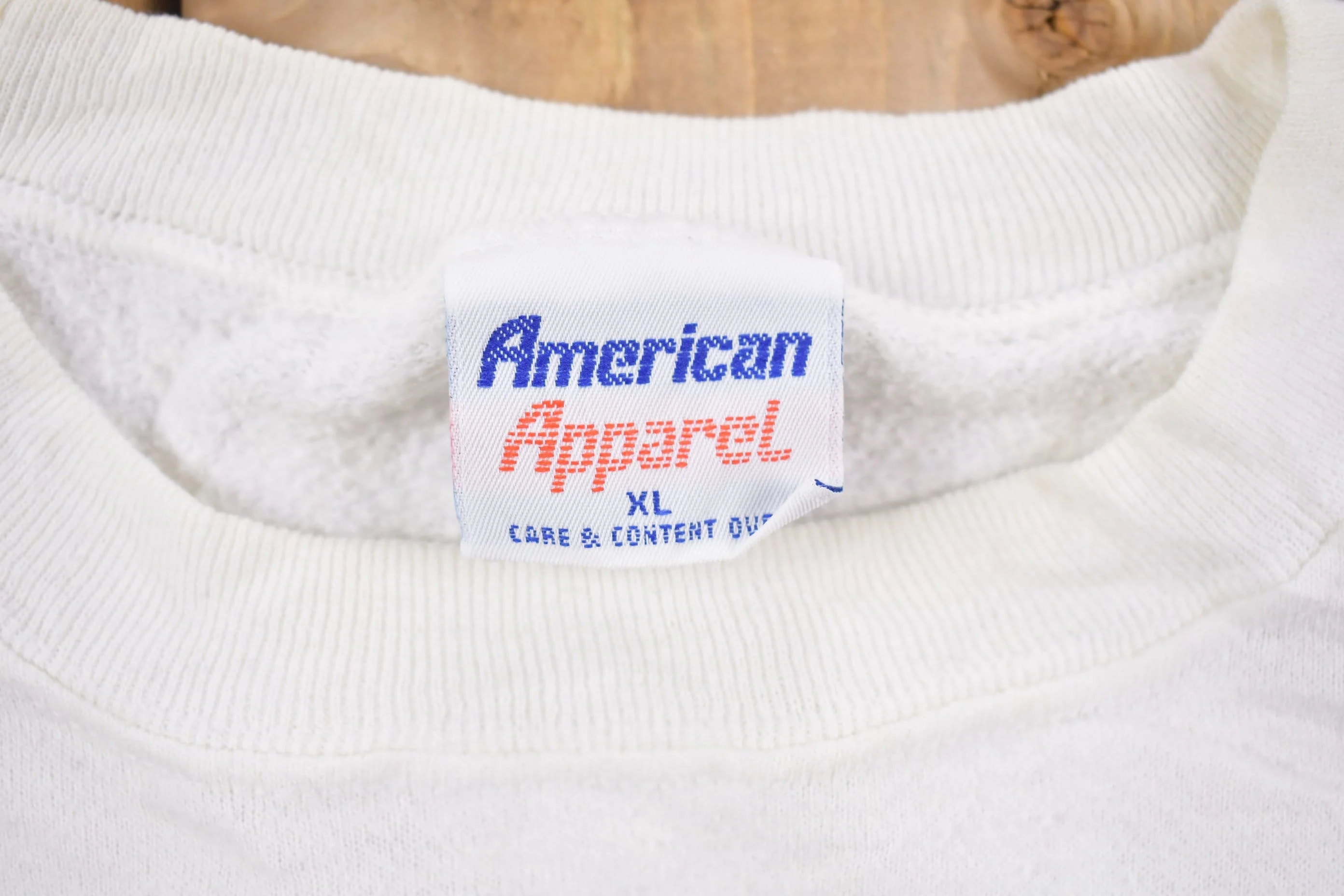 Vintage 1980s American Apparel Crewneck Sweatshirt Men's Large - Image 4