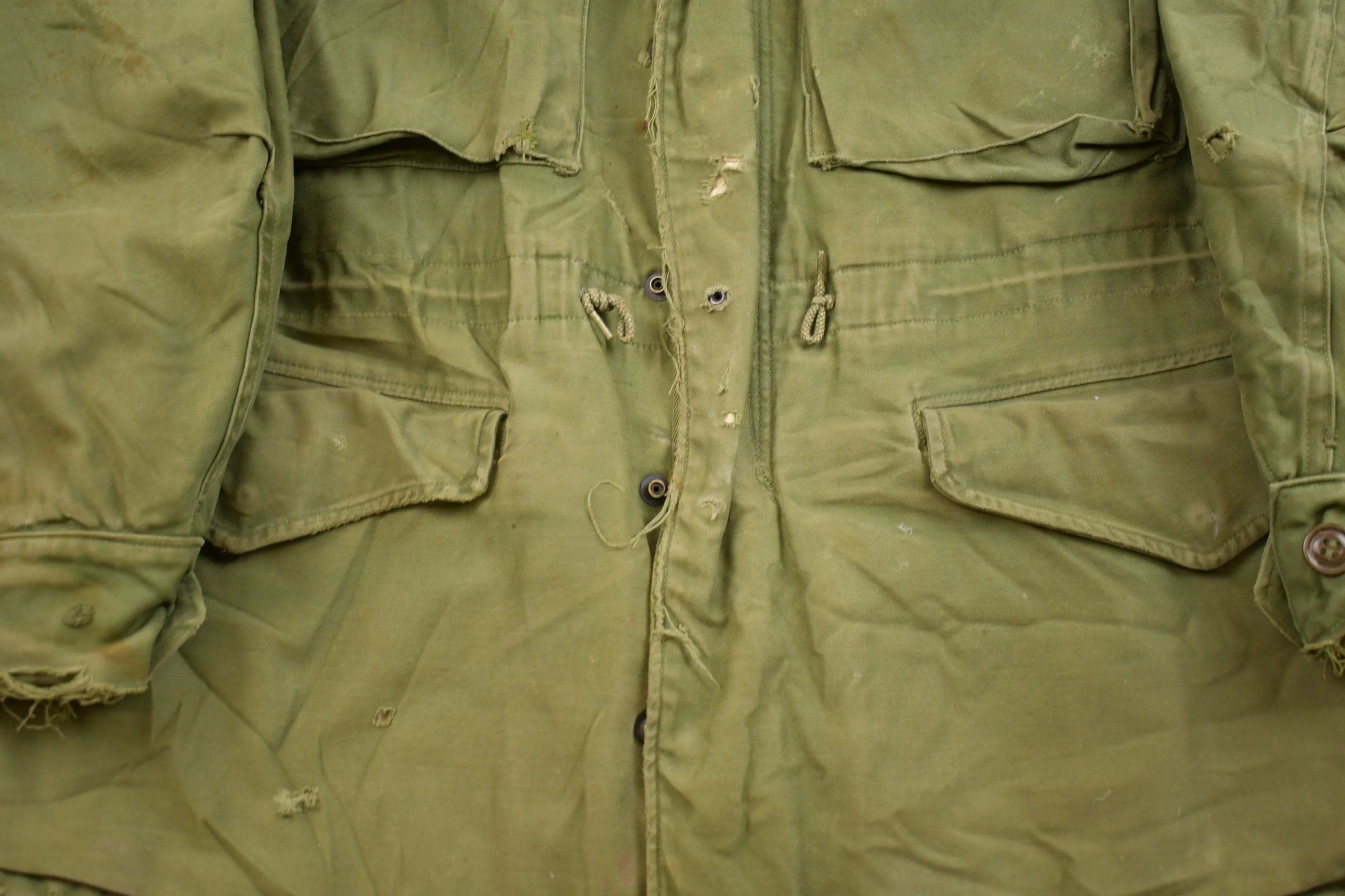 Vintage 1980s Army Military Field Jacket Men's Small - Image 3