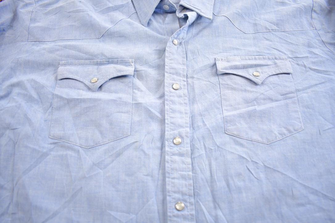 Vintage 1980s Authentic Western Youngbloods Blank Pearl Button Up Shirt Men's XL - Image 3