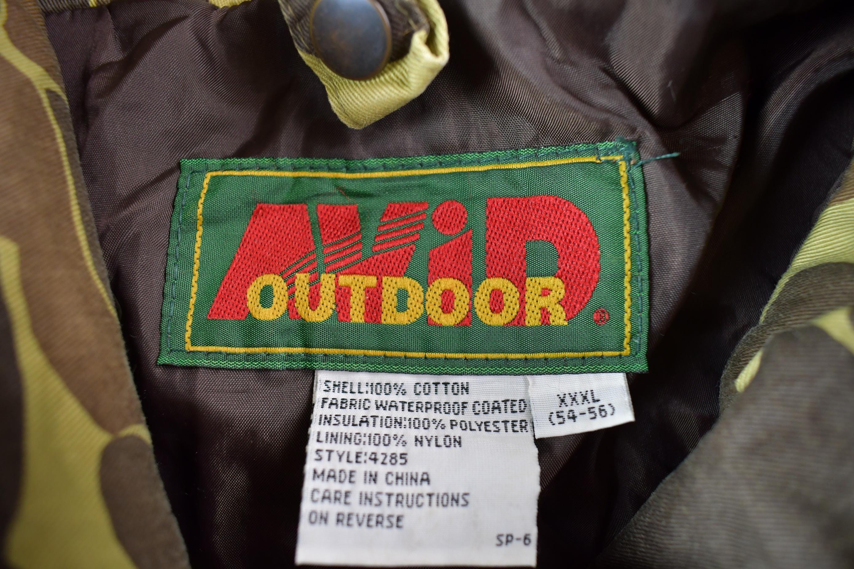 Vintage 1980s Avid Duck Camo Hunting Jacket Men's 3XL - Image 3