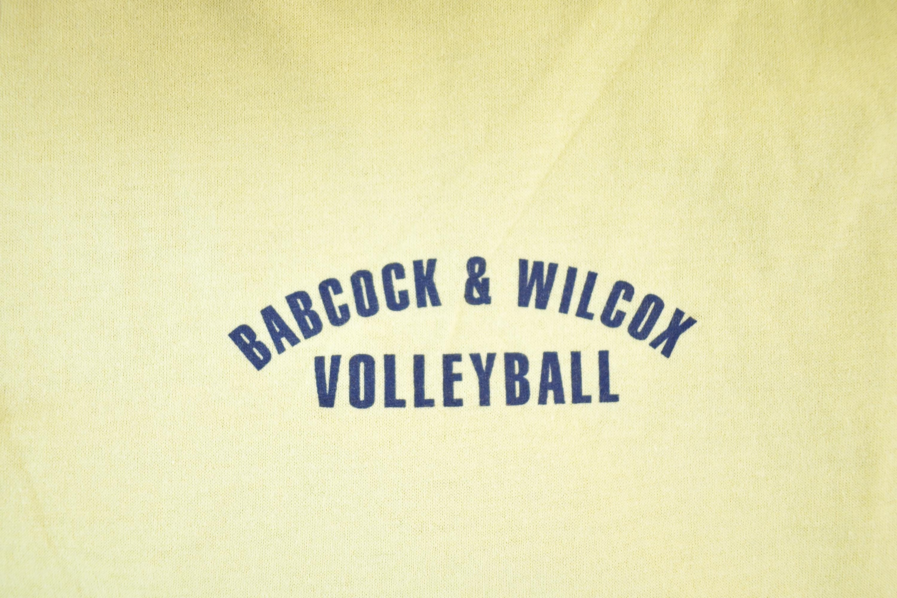 Vintage 1980s Babcock And Wilcox Volleyball Souvenir T-Shirt Mens XL - Image 3