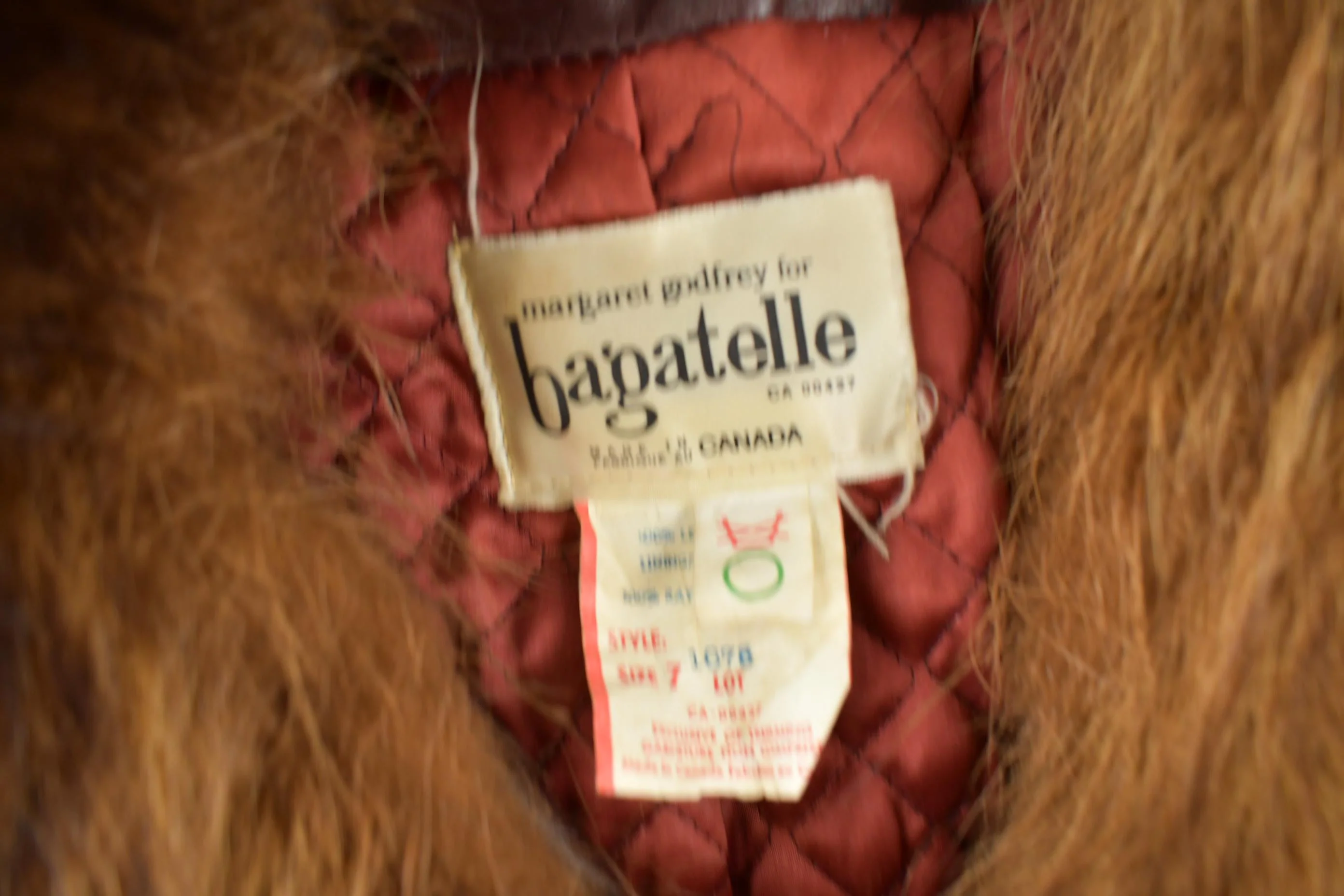 Vintage 1980s Bagatelle Women's Full Length Dark Red Leather Trench Coat Size 7 Made In Canada - Image 5